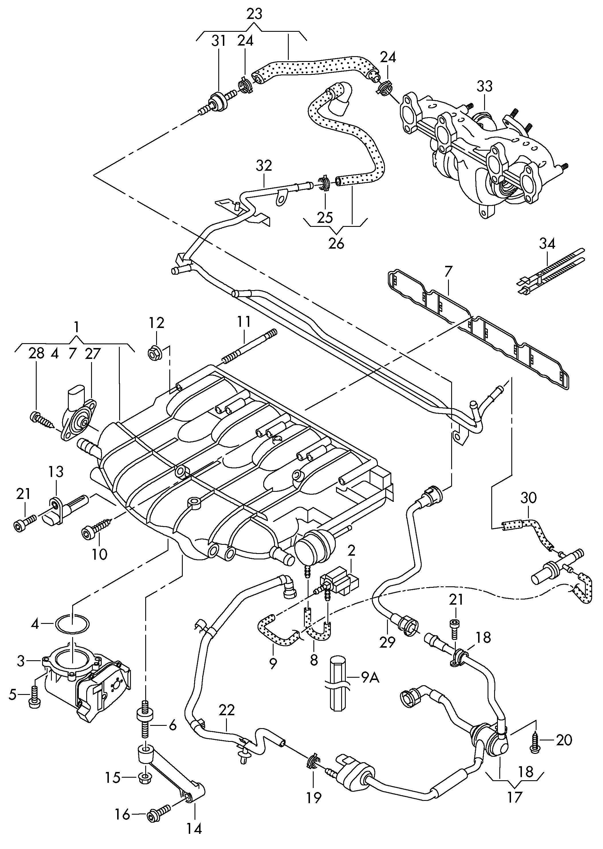 Skoda 06F 133 062 Q - Στόμιο πεταλούδας γκαζιού parts5.com