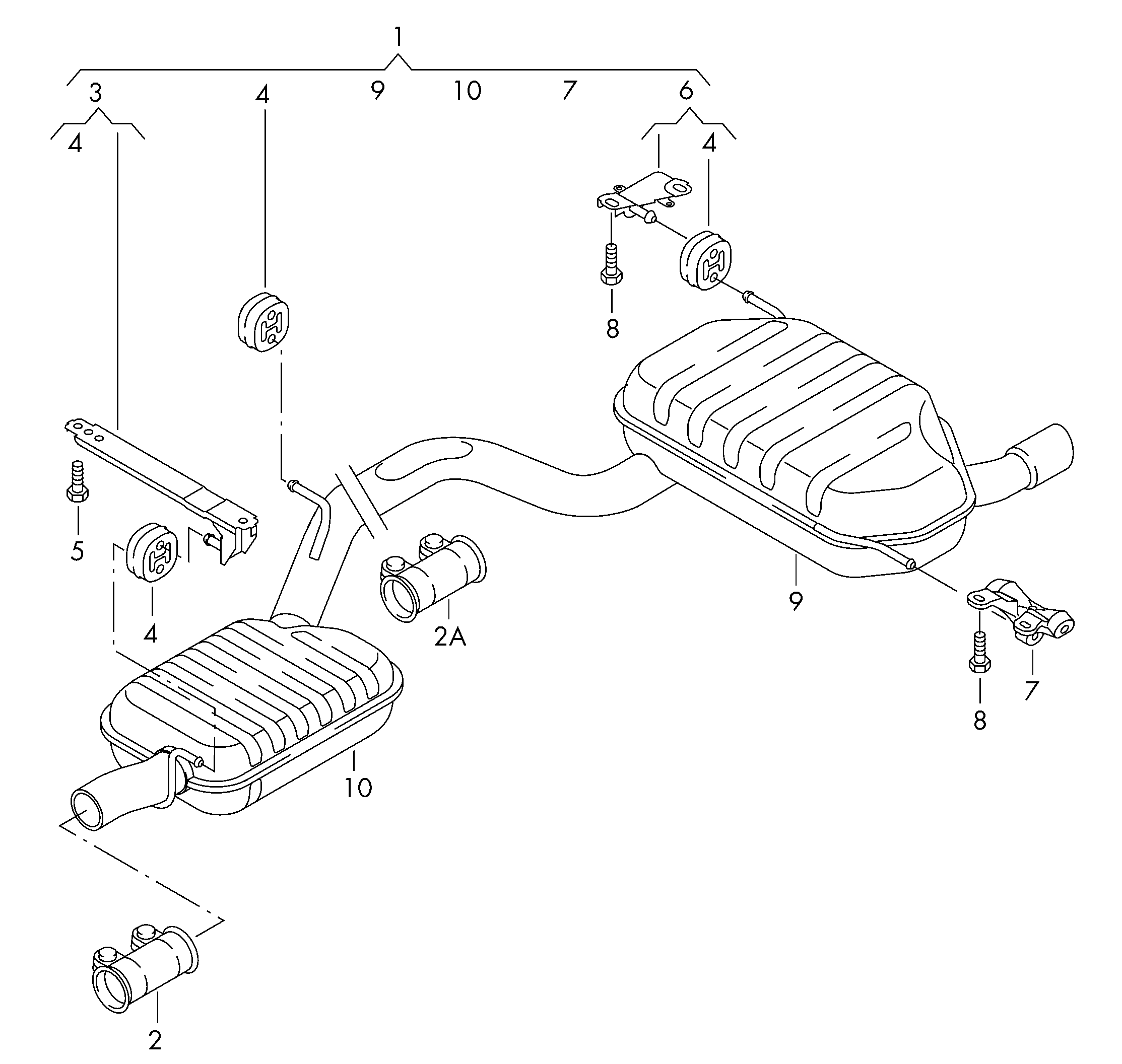 VAG 8D0 253 147 E - Cuzinet, stabilizator parts5.com