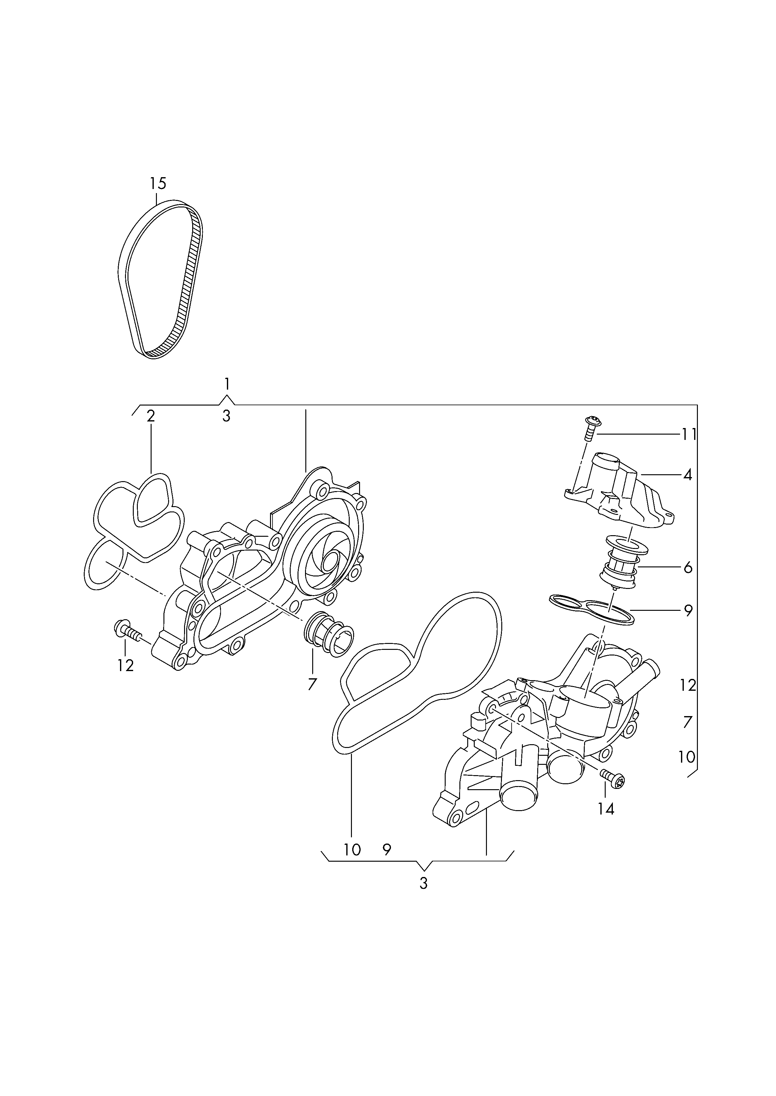 Seat 04E121121L - Příruba chladiva parts5.com