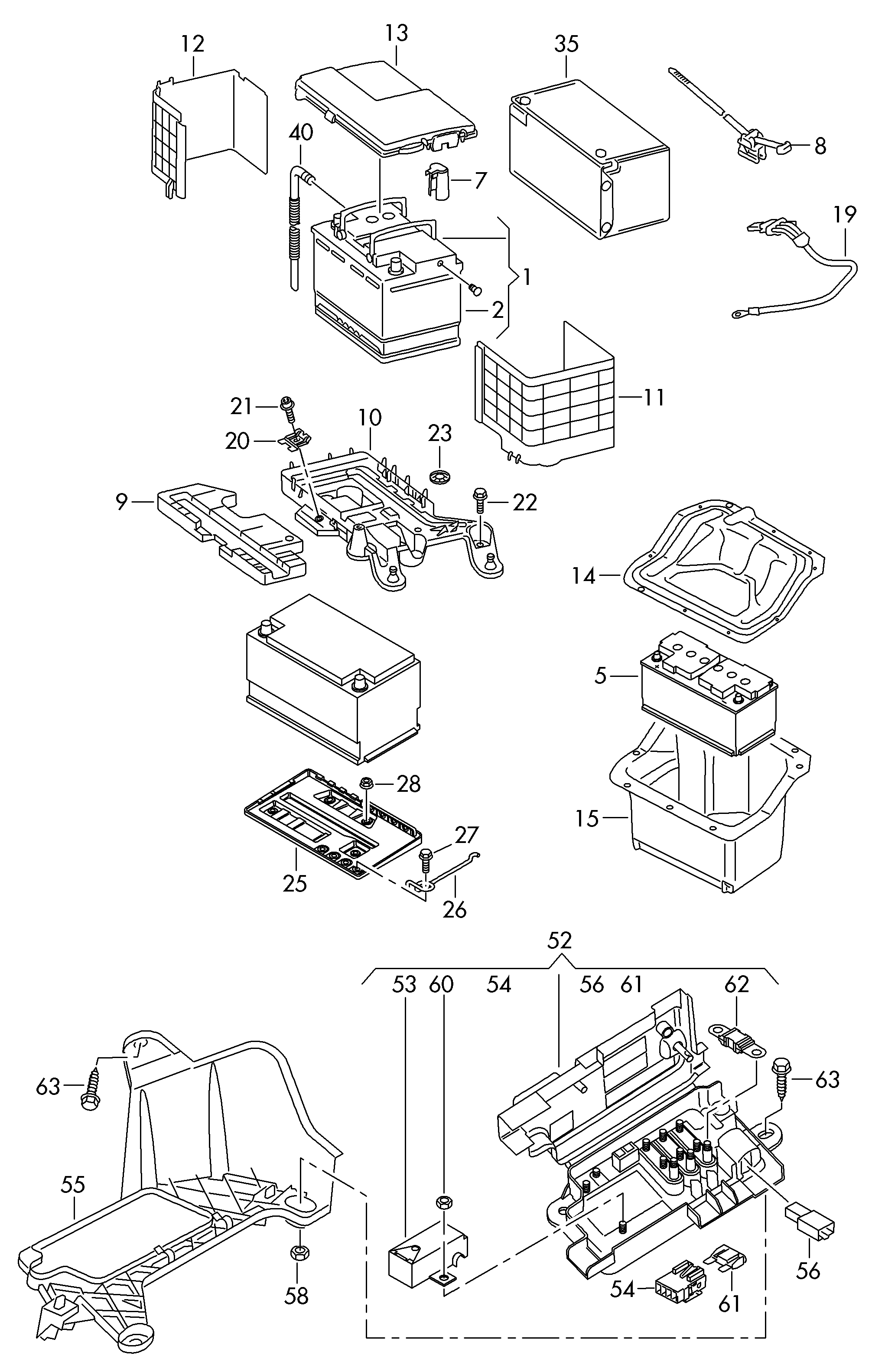 VAG 000915105EC - Indító akkumulátor parts5.com