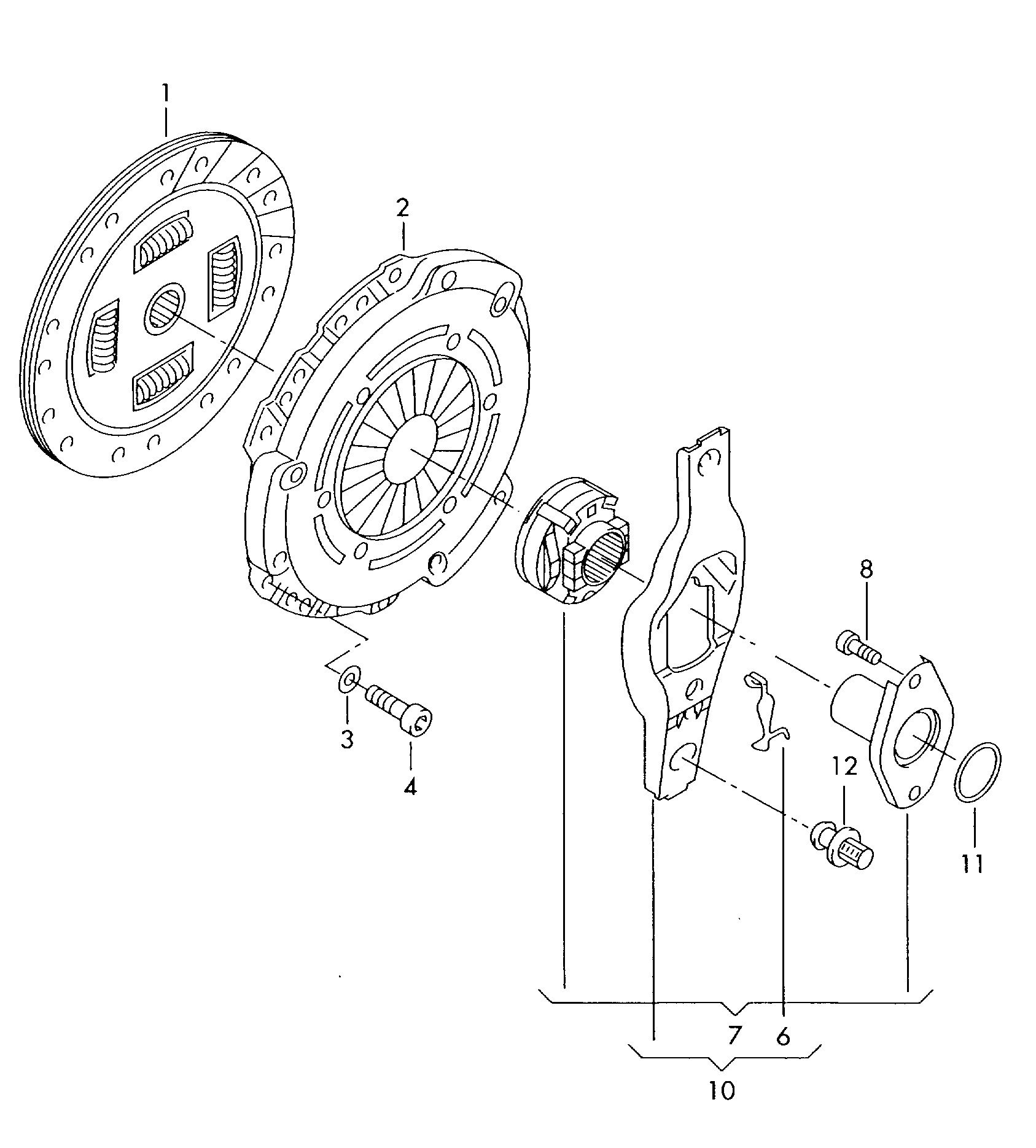 Seat 03C 141 031 D - Kuplungkészlet parts5.com