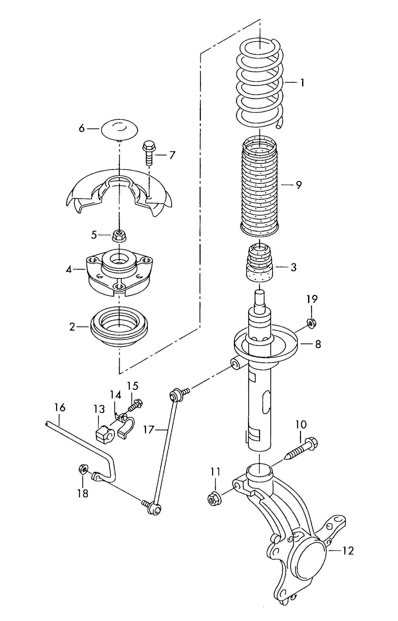 Seat 6Q0 411 305 AC - Stabilizator, podvozje parts5.com