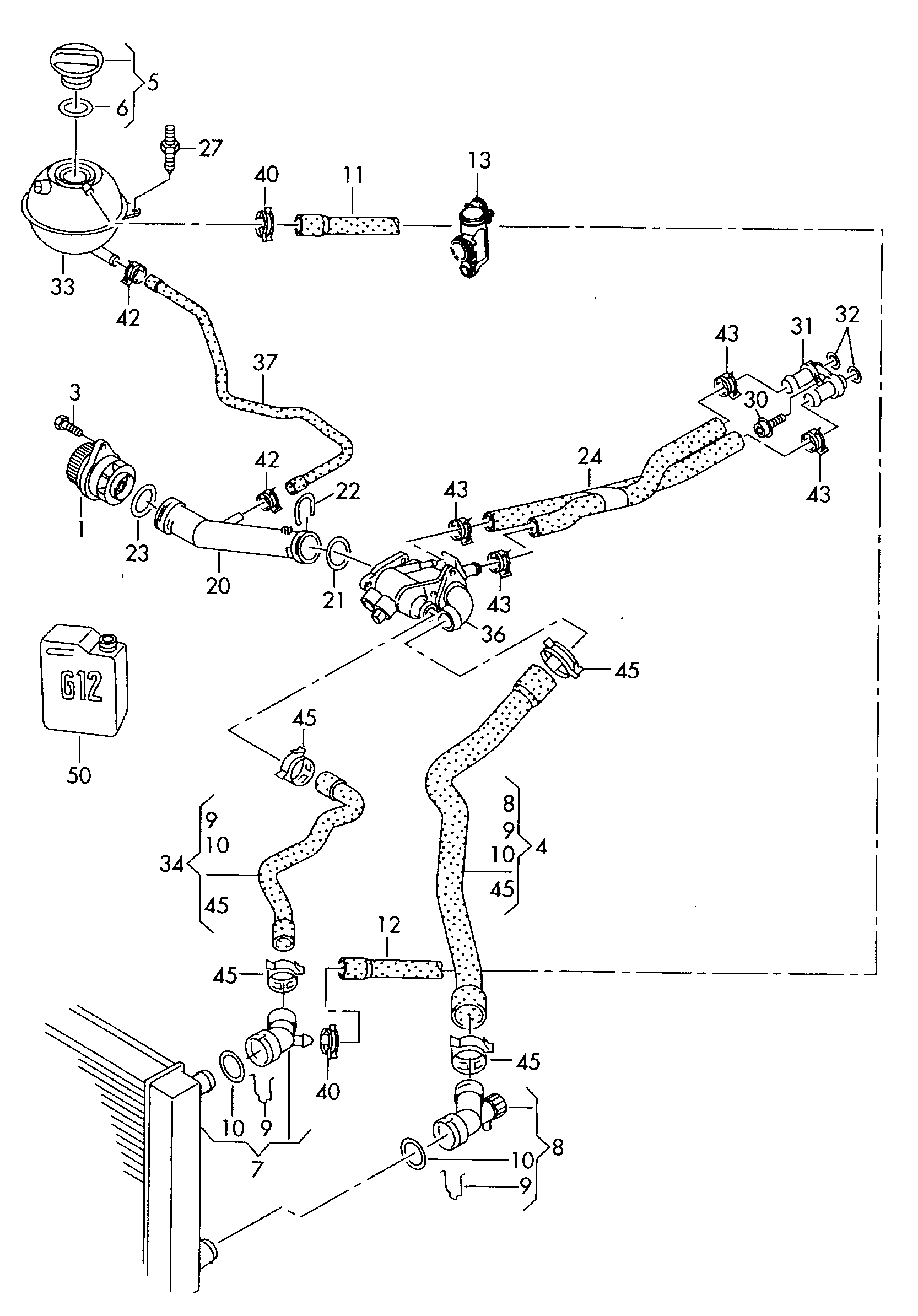 VAG 036 121 008 M - Водяной насос parts5.com