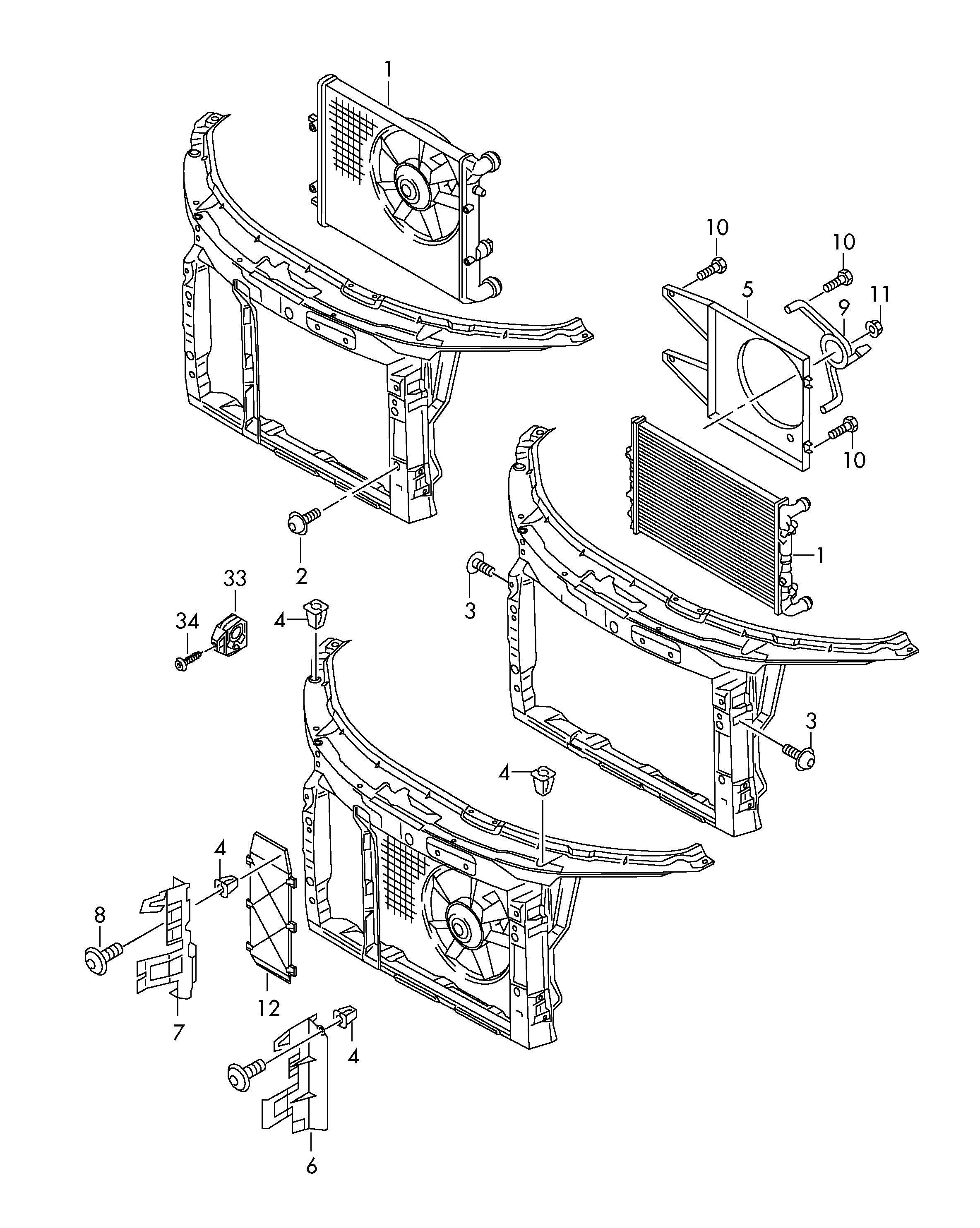 Seat 6Q0121206F - Ventilátor, motorhűtés parts5.com