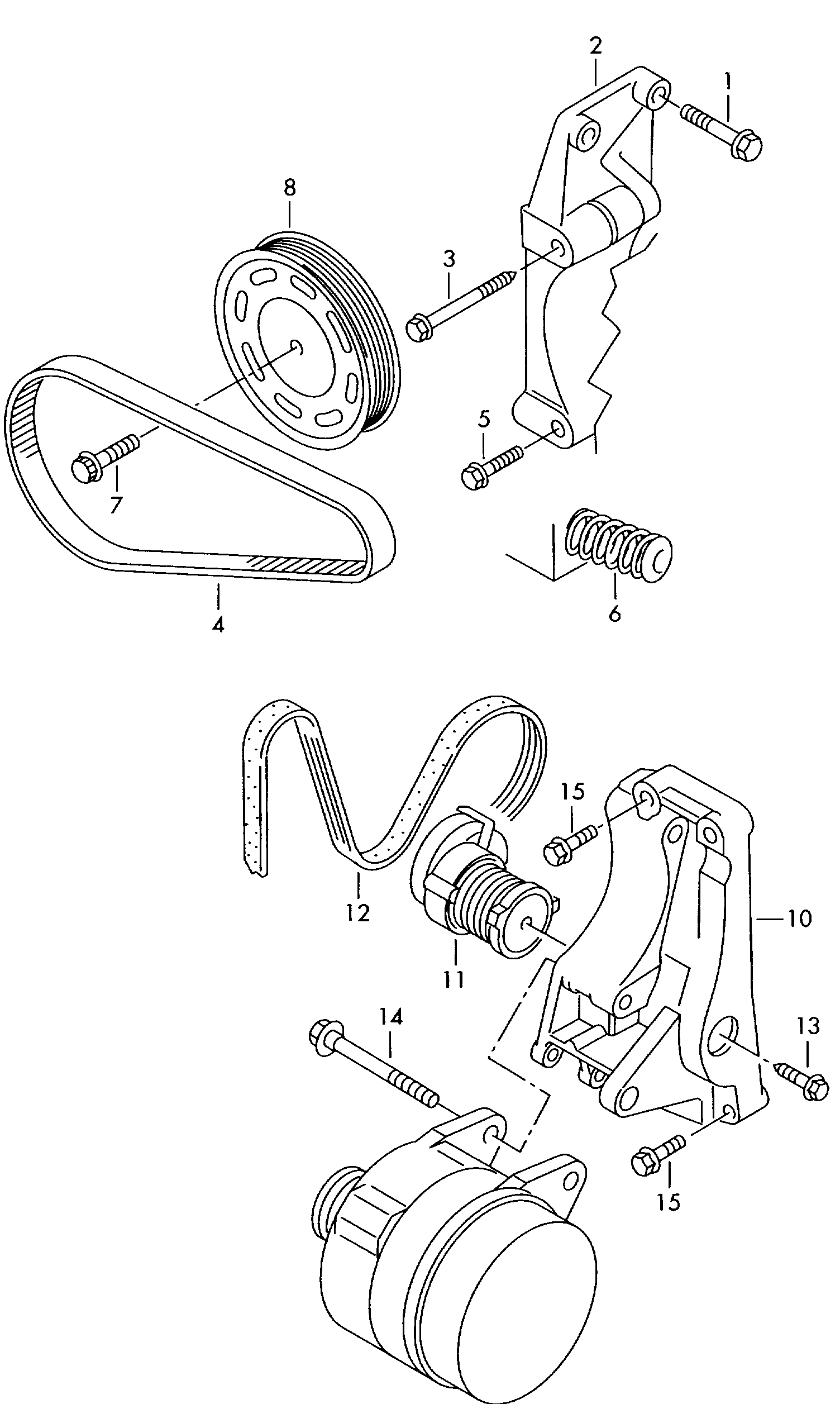 VAG 036145933AG - Curea transmisie cu caneluri parts5.com