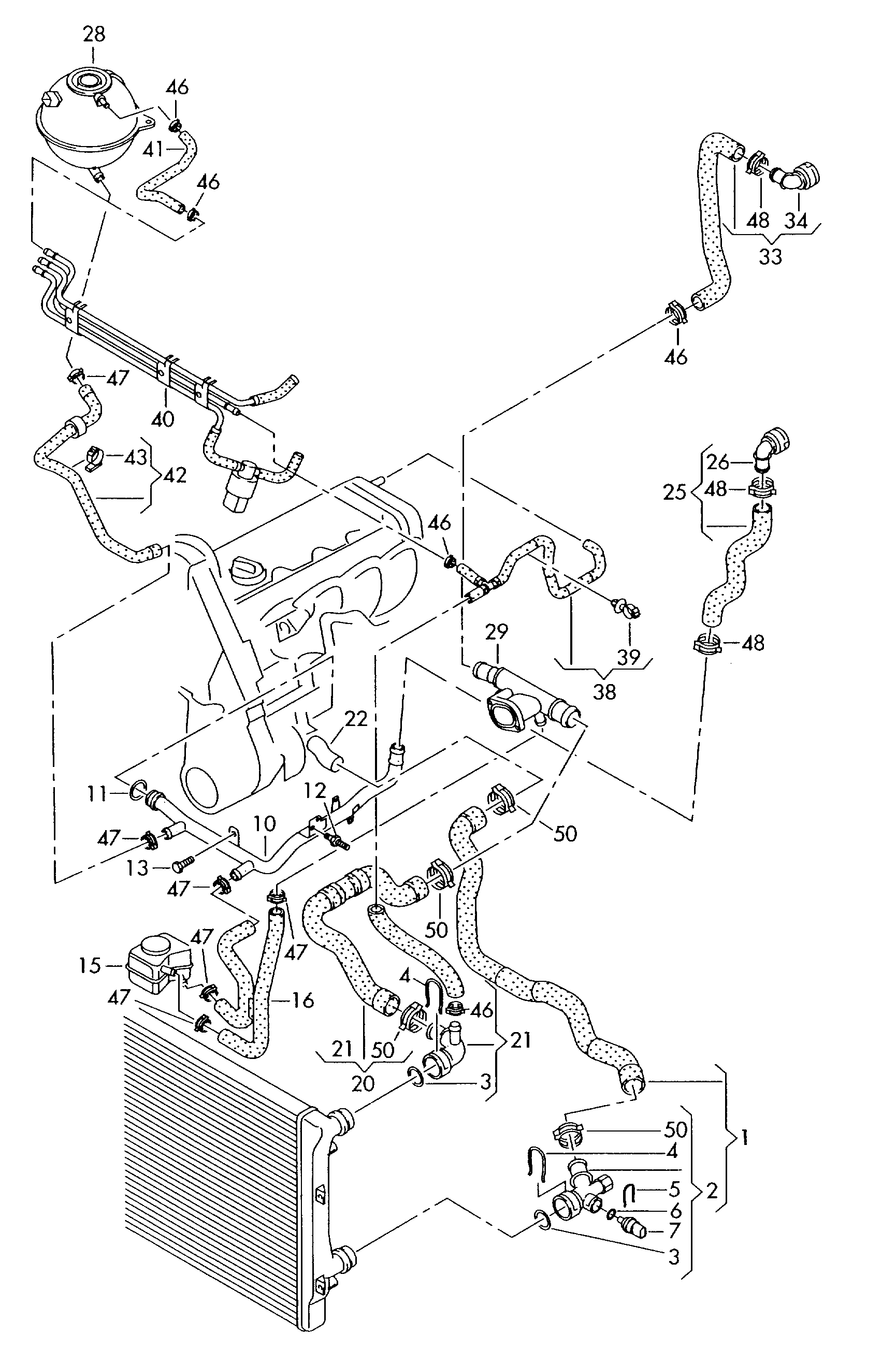 AUDI 1K0 121 407 A - Vas de expansiune, racire parts5.com