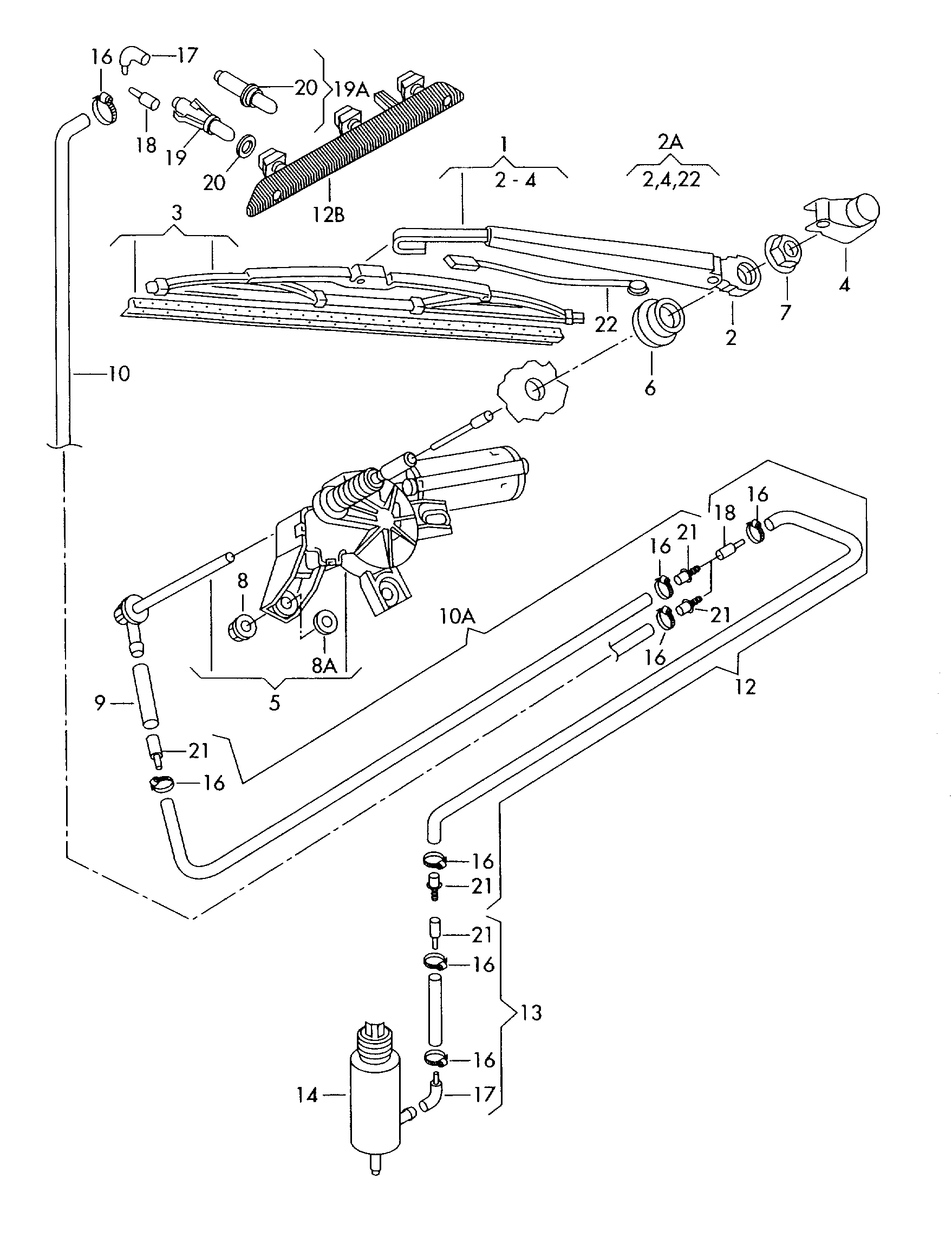 AUDI 1U9 955 425B - Metlica brisača parts5.com