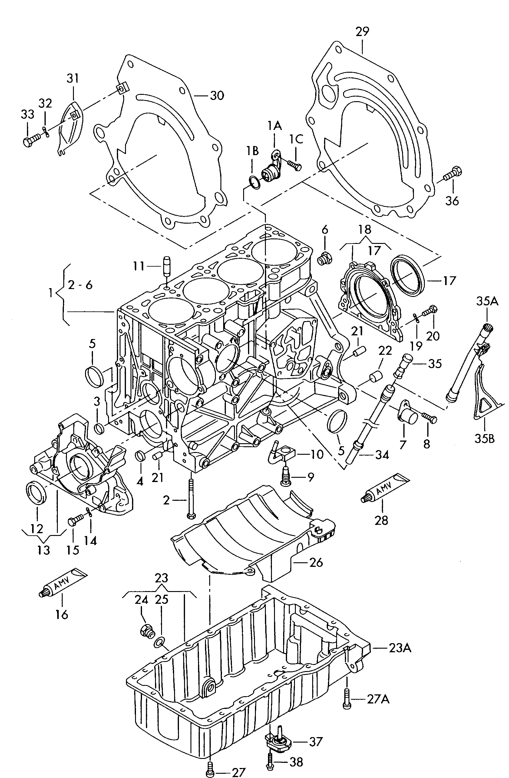 AUDI 038 103 151 H - Brtveni prsten vratila, koljenasto vratilo parts5.com