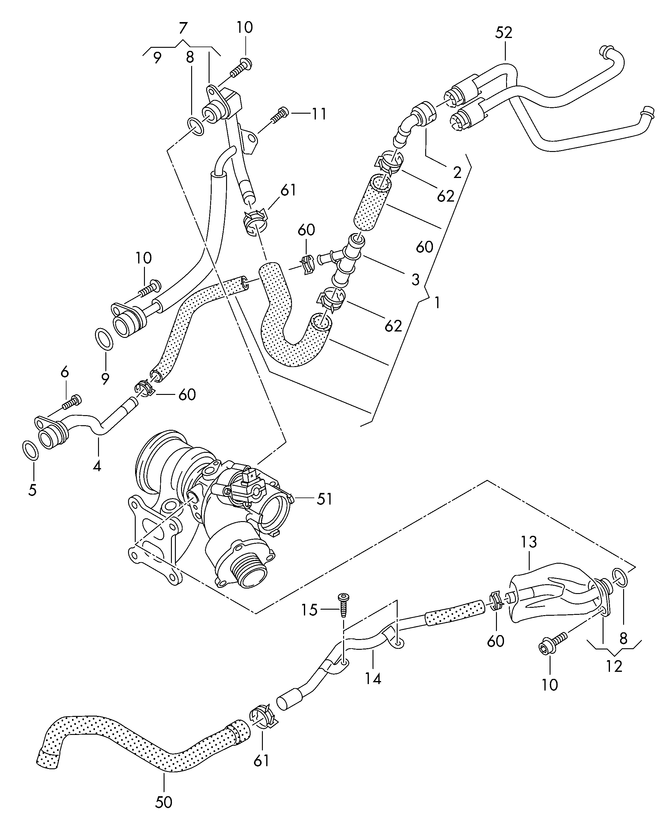 Seat 5Q0121087A - Flansa lichid racire parts5.com