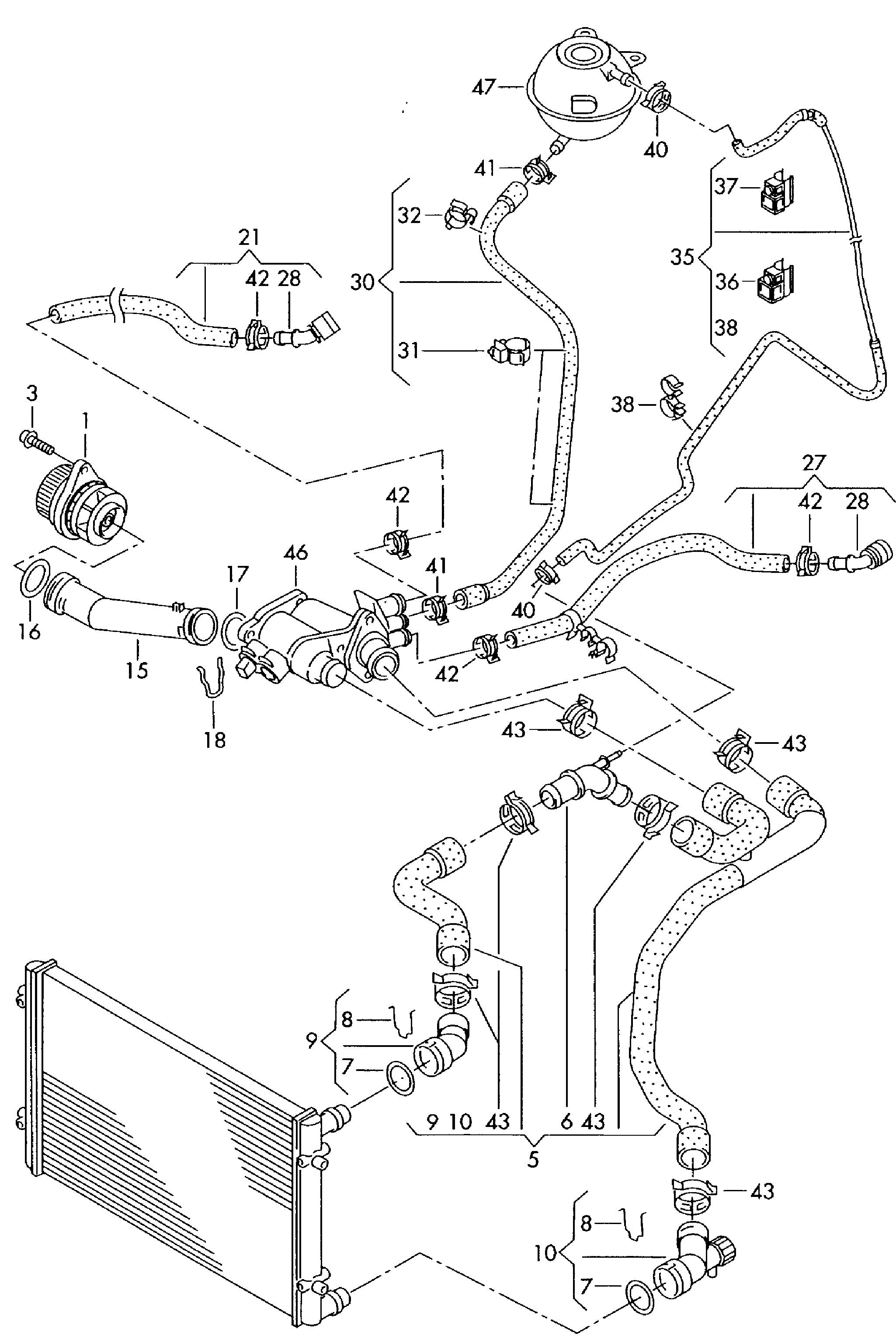 VAG 030121008D - Pompe à eau parts5.com