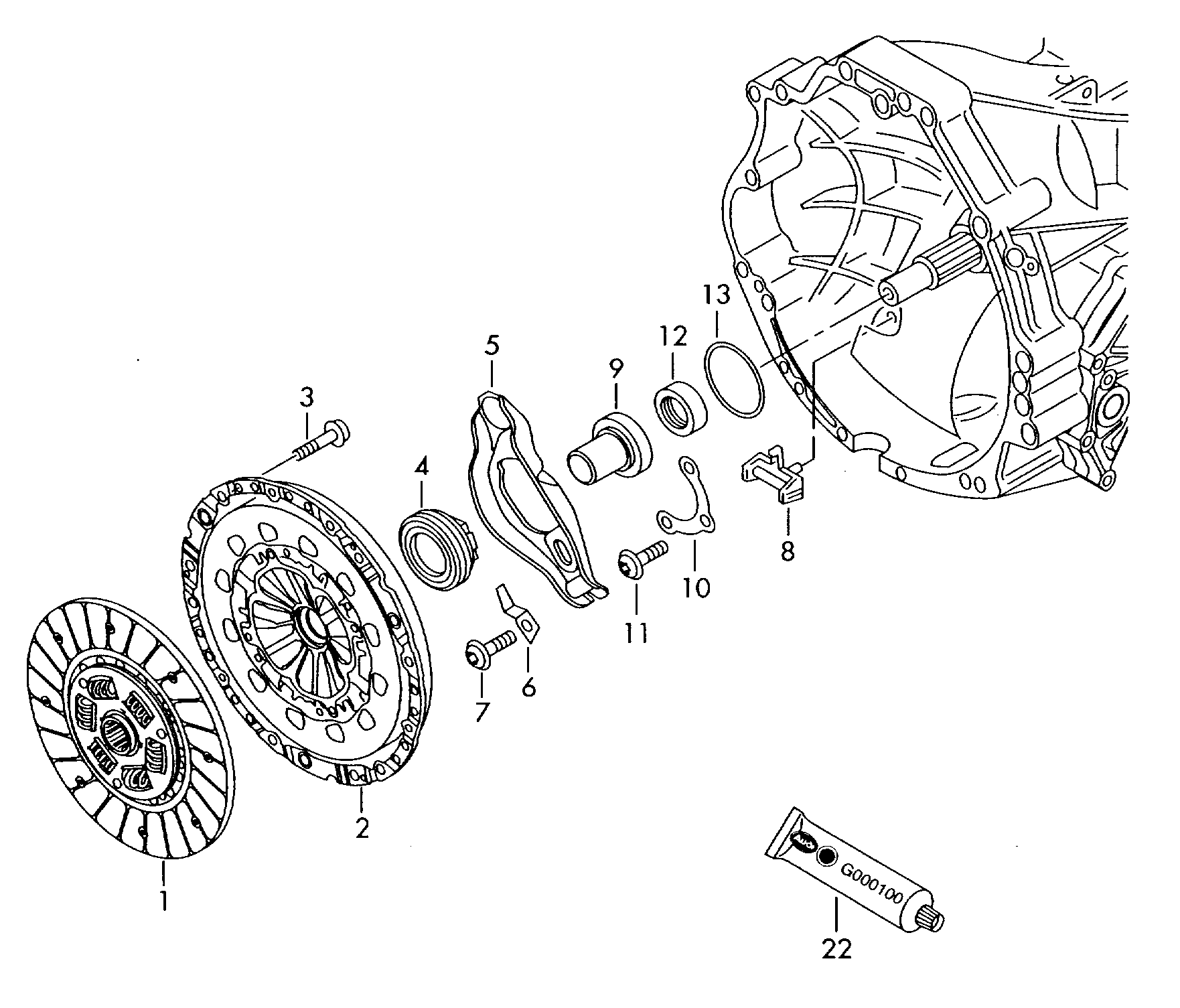 VW 01E 141 165 D - Clutch Kit parts5.com