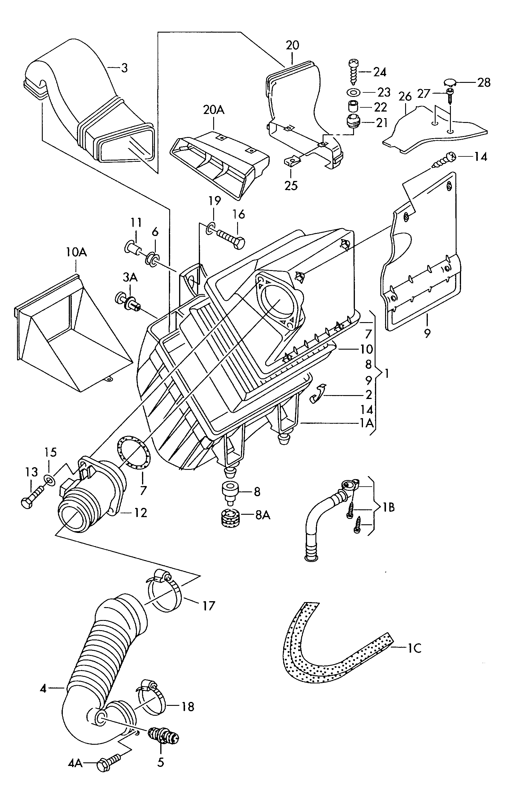 VW 074 906 461B - Senzor debit aer parts5.com