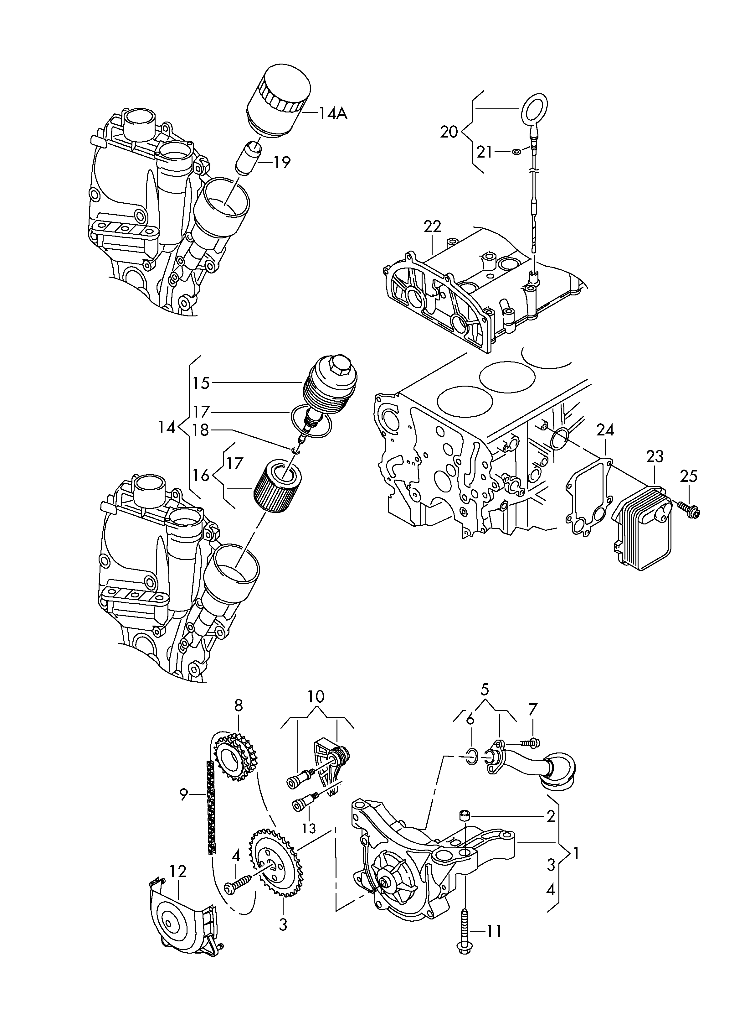 Skoda 03C 115 111 D - Joint, radiateur d'huile parts5.com