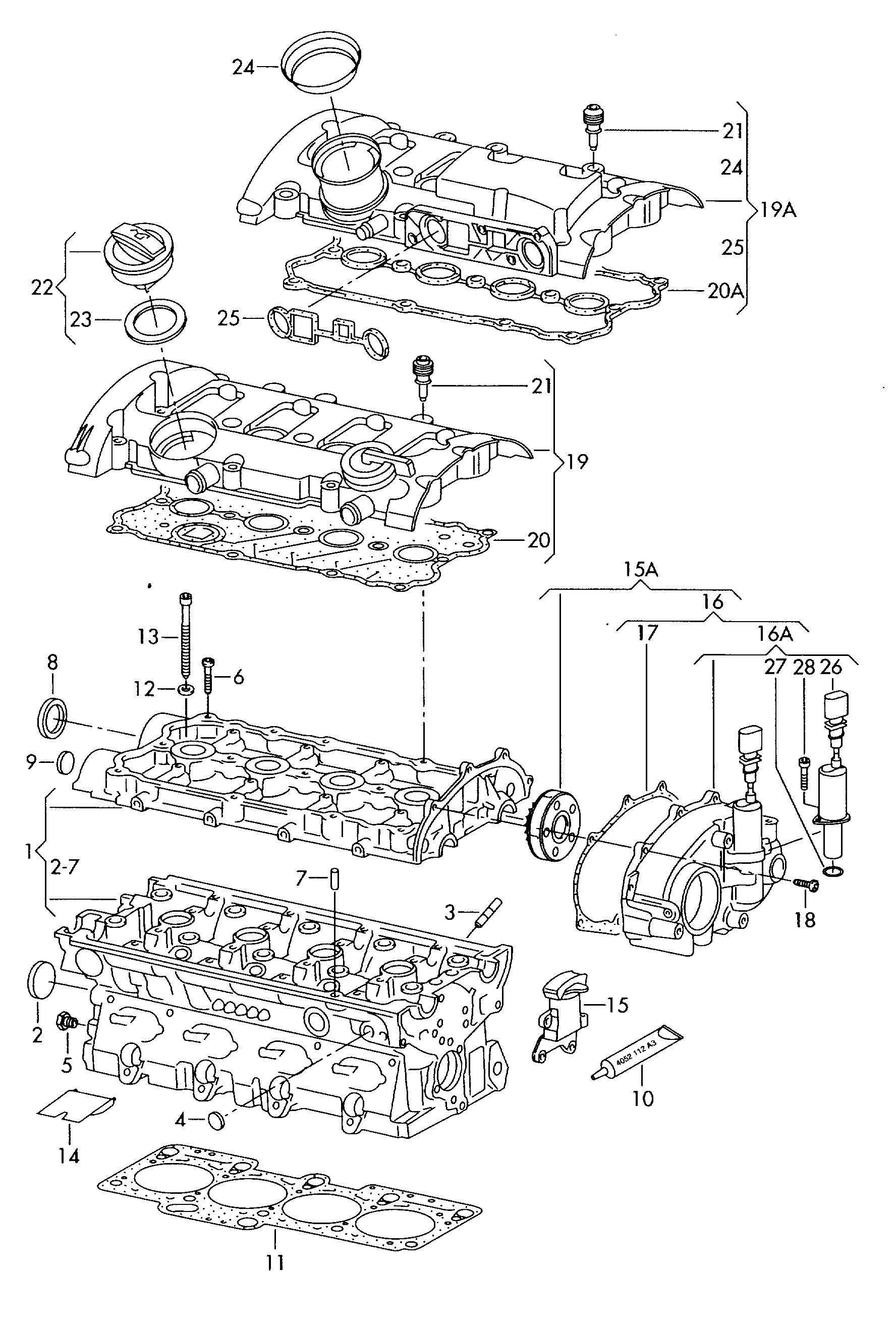 Seat 06D 103 121B - Garnitura, distributie parts5.com