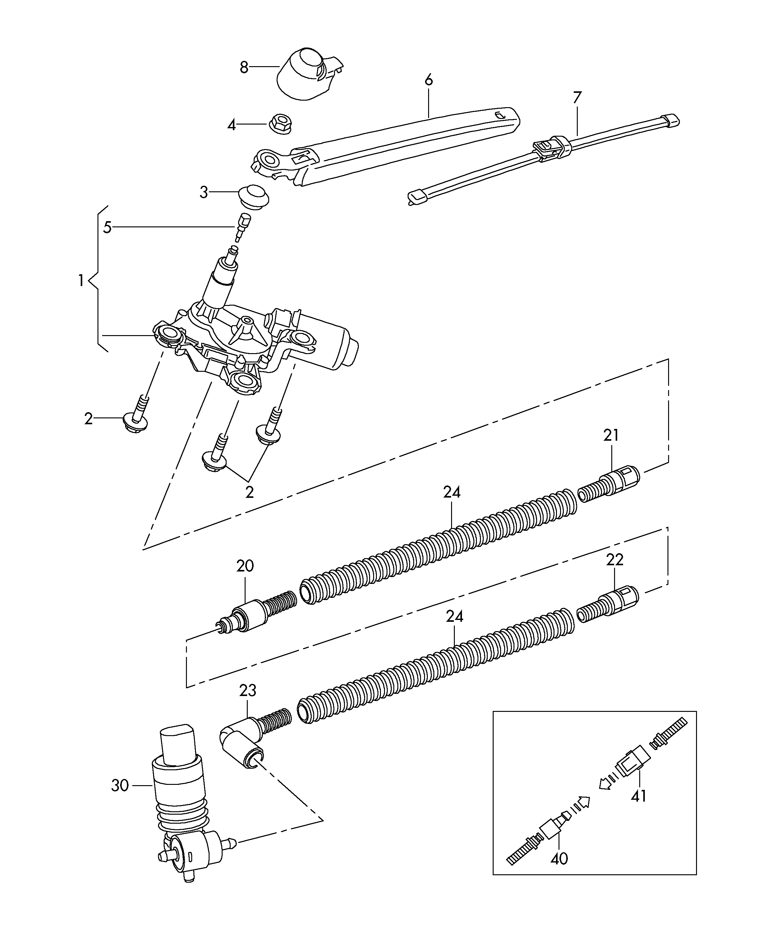 Seat 6Q6 955 435D - Sapka, ablaktörlőkar parts5.com