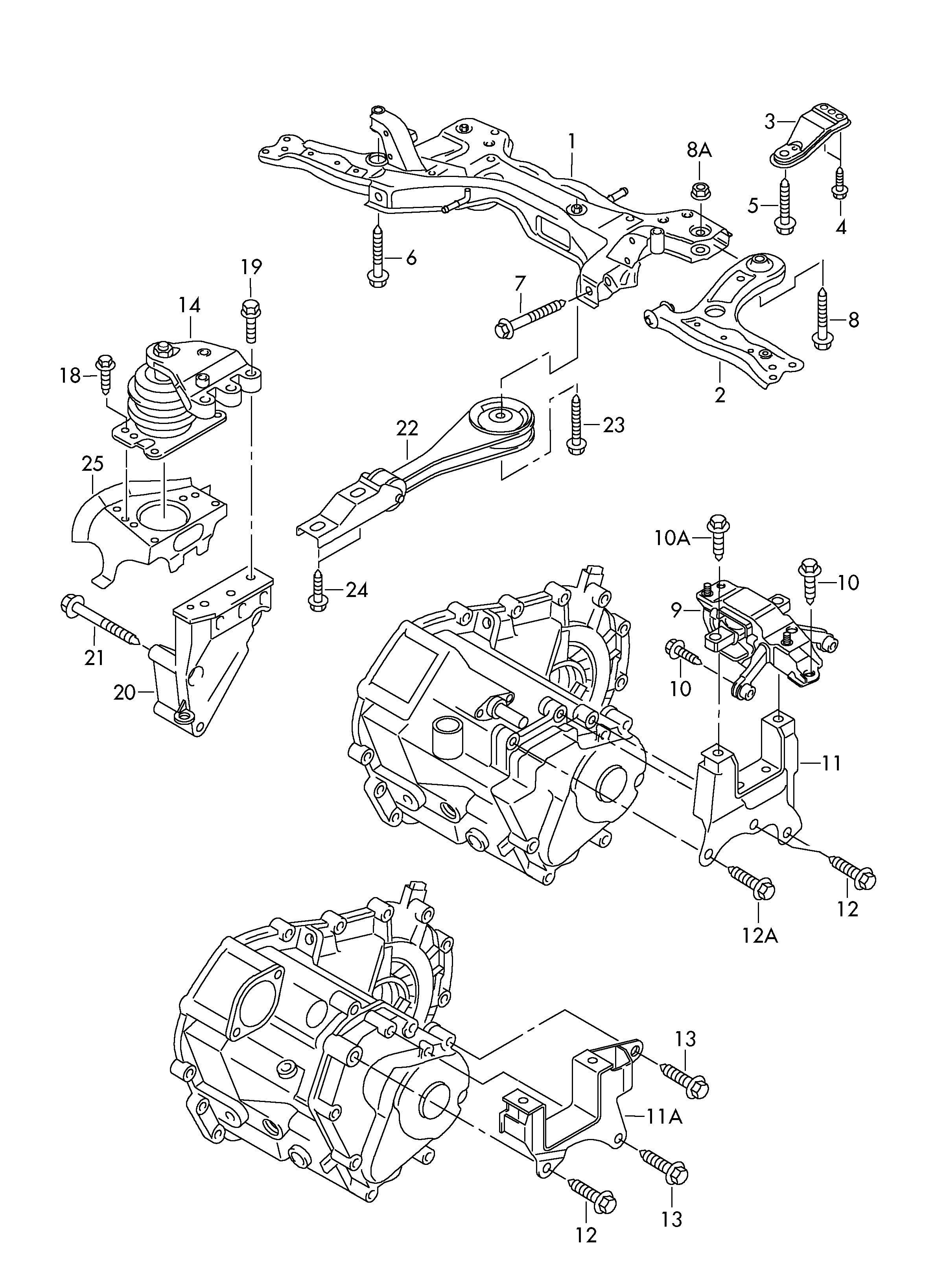 AUDI 6R0199555 - Uložení, manuální převodovka parts5.com