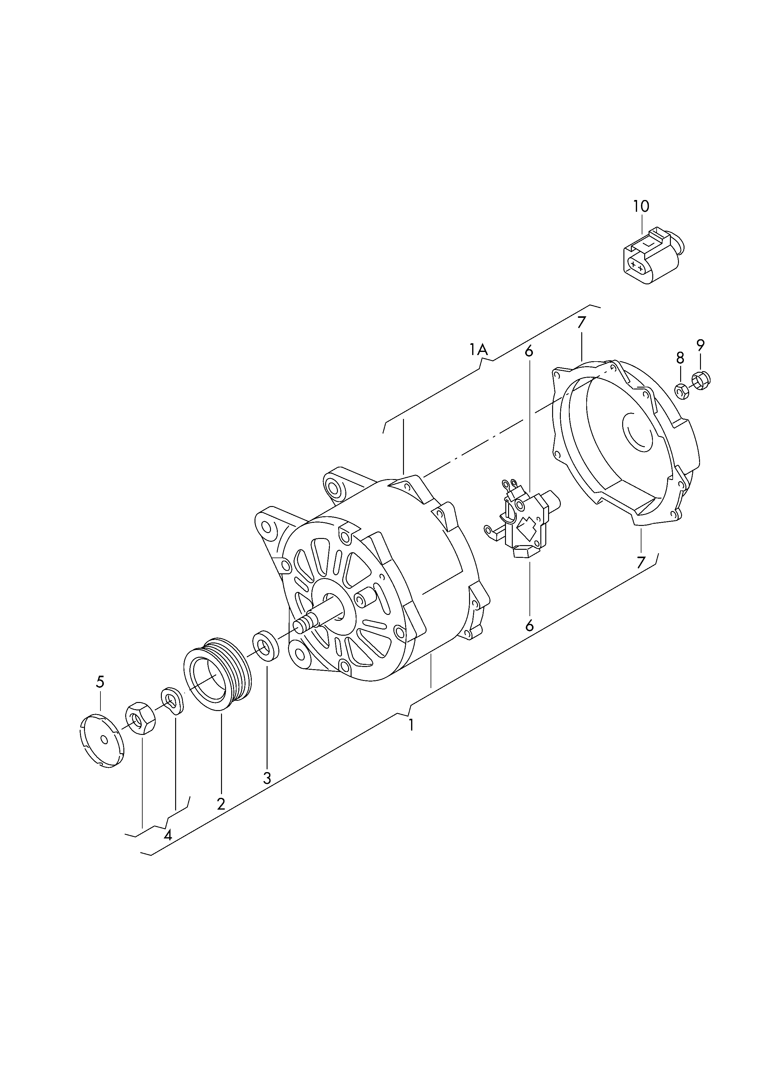 Skoda 06F 903 023 E - Generator / Alternator parts5.com