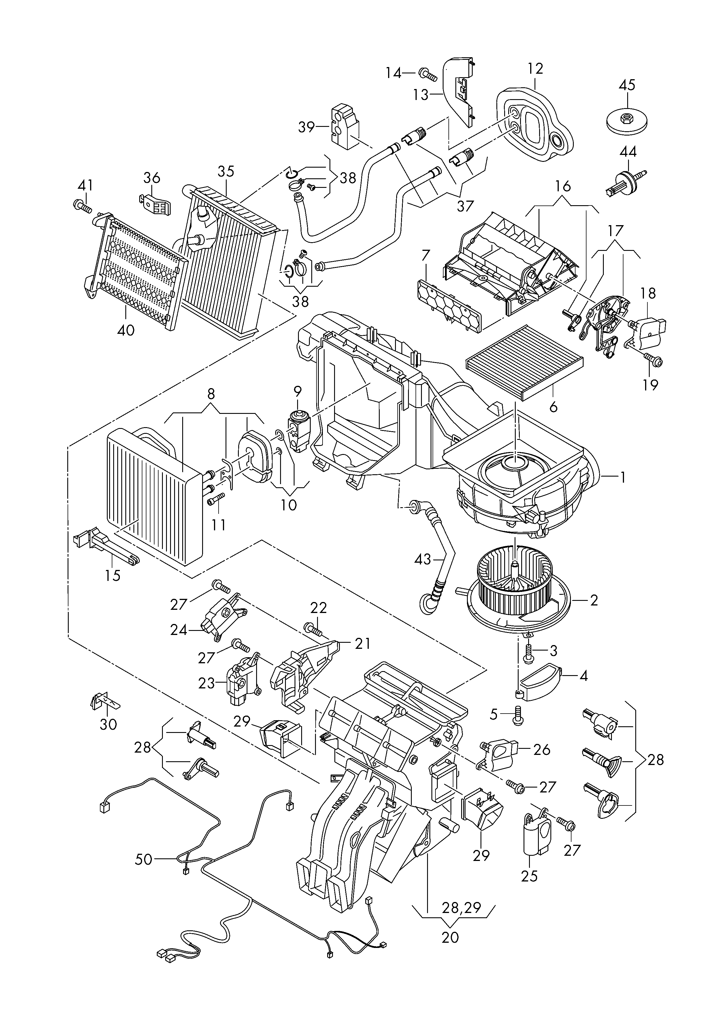 VAG 5Q0907521D - Ellenállás, belső tér szellőzés parts5.com