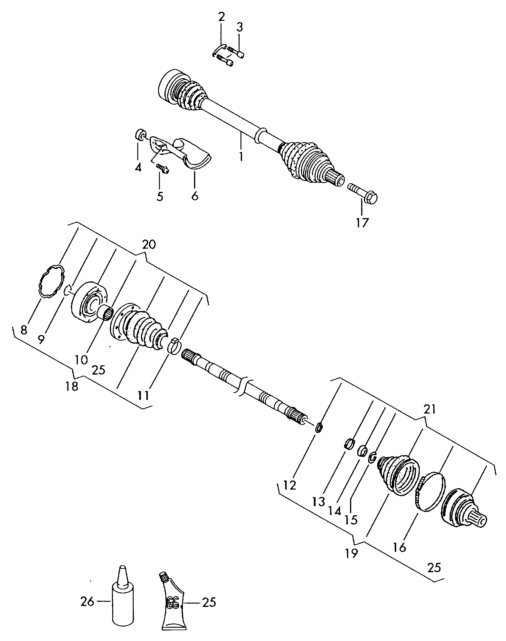 Skoda 1K0 498 099 D - Set articulatie, planetara parts5.com