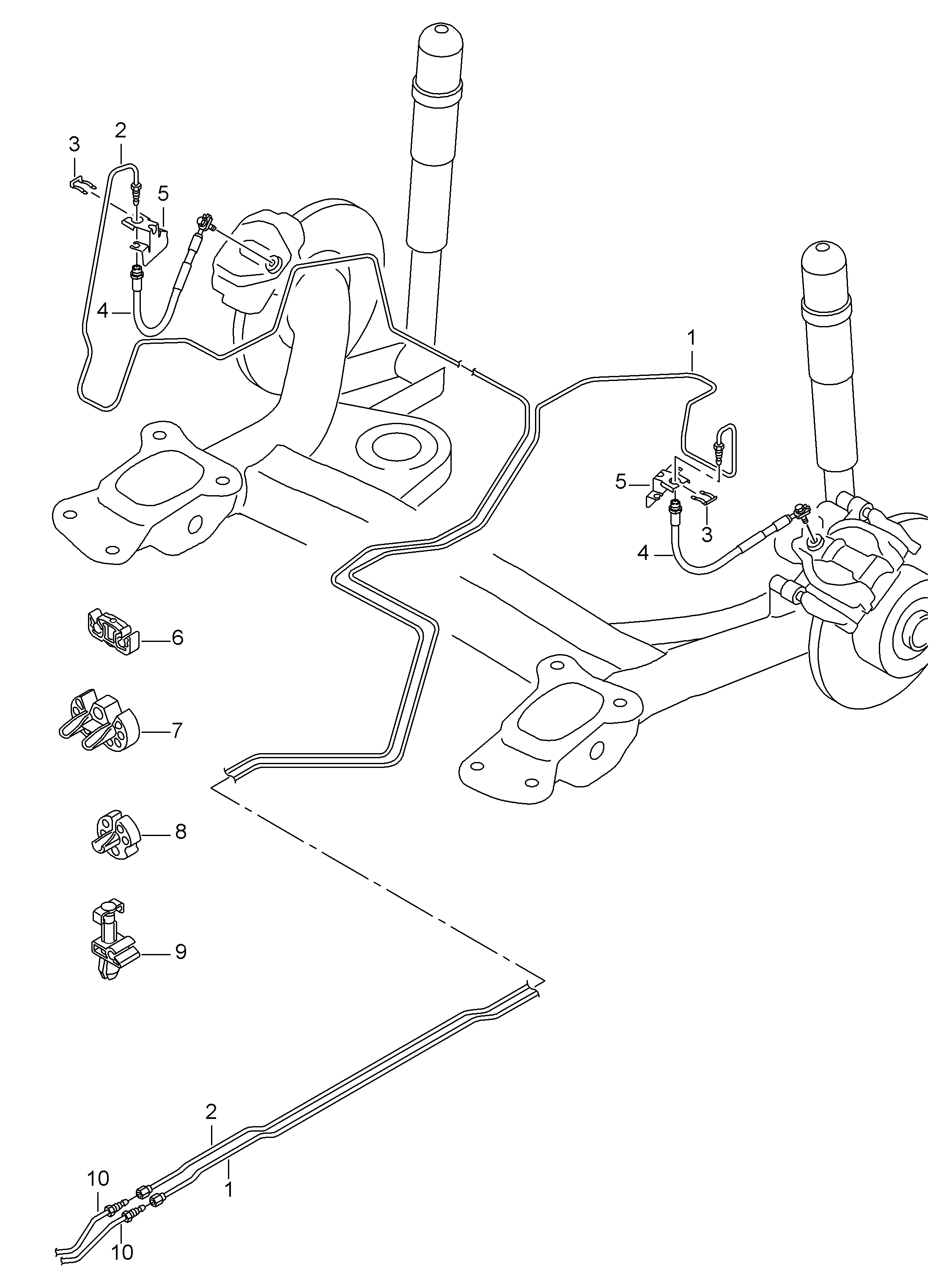 AUDI 191 611 715 - Кронштейн, тормозной шланг parts5.com