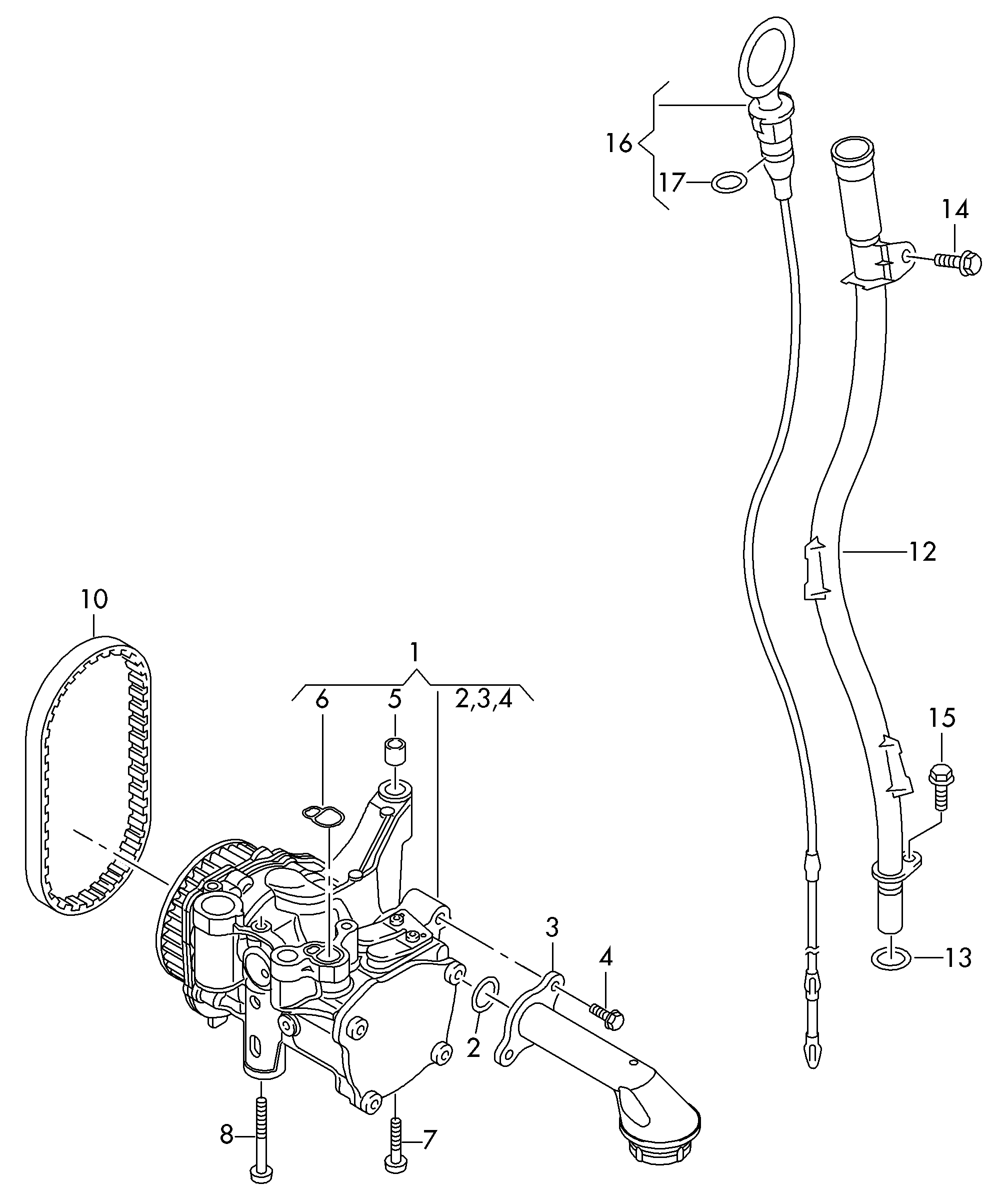 Seat 04L 115 264 A - Zestaw paska rozrządu parts5.com