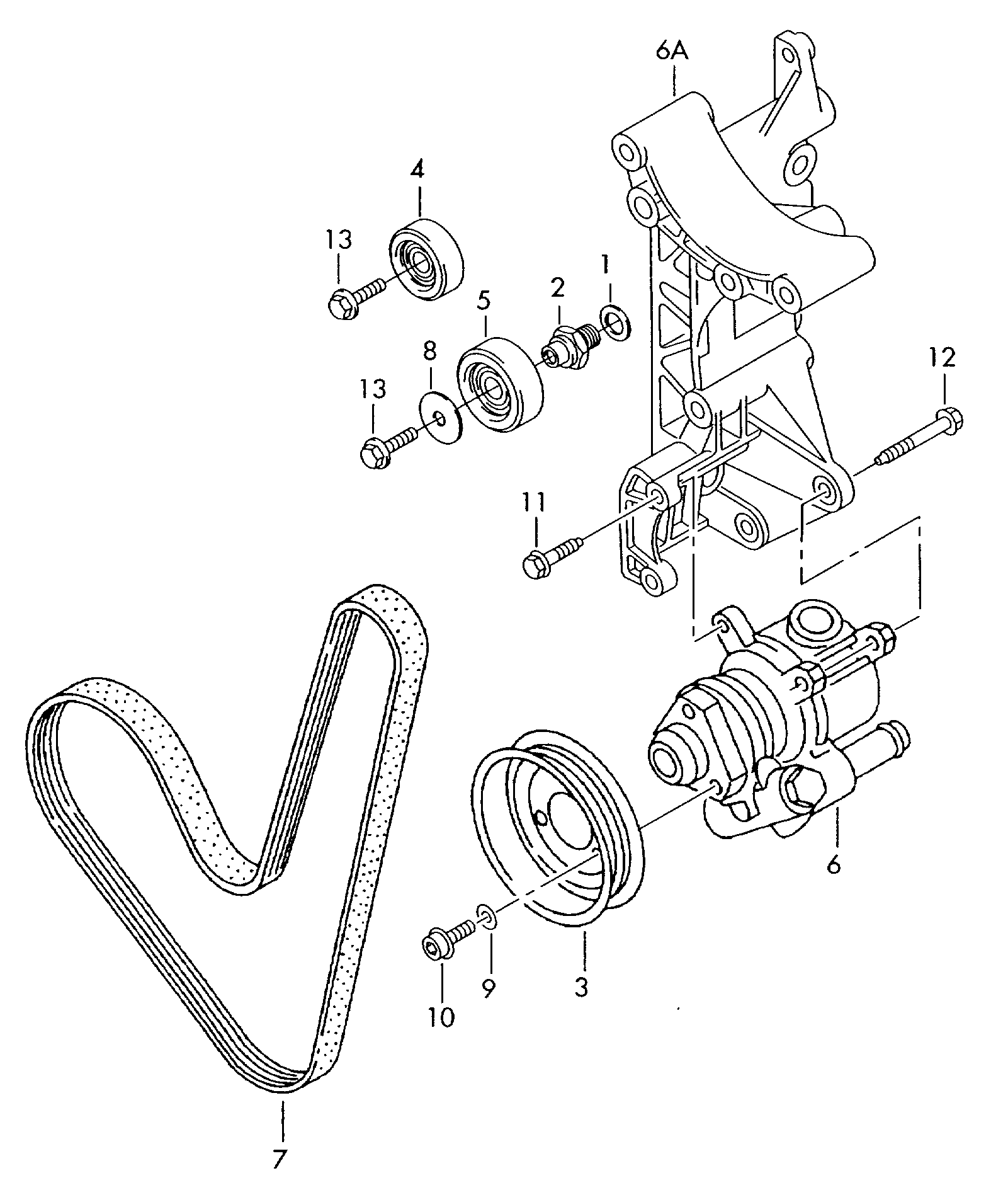 VAG 047903137AB - Klinasti rebrasti remen parts5.com