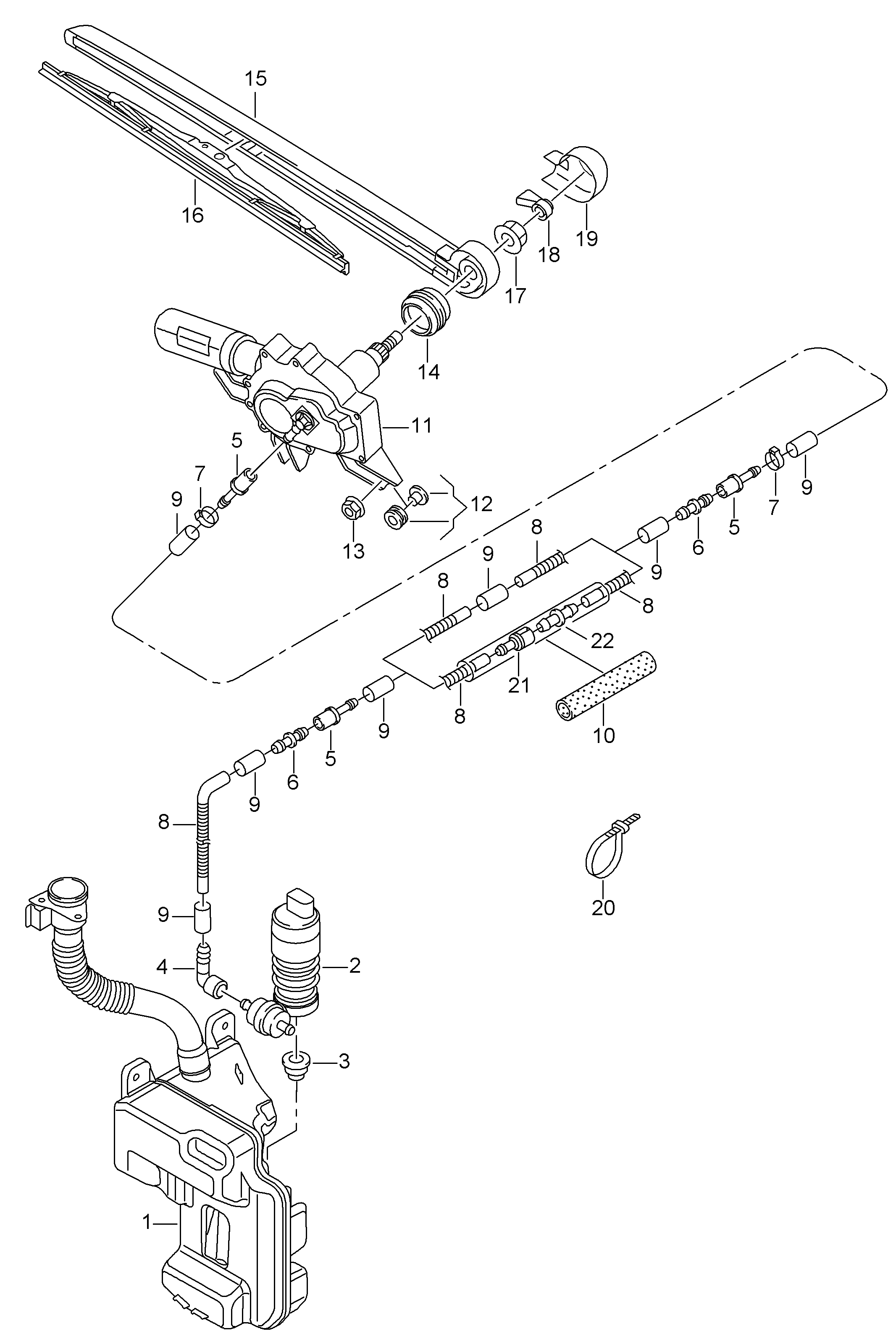 VAG 5E5 955 425 - Törlőlapát parts5.com