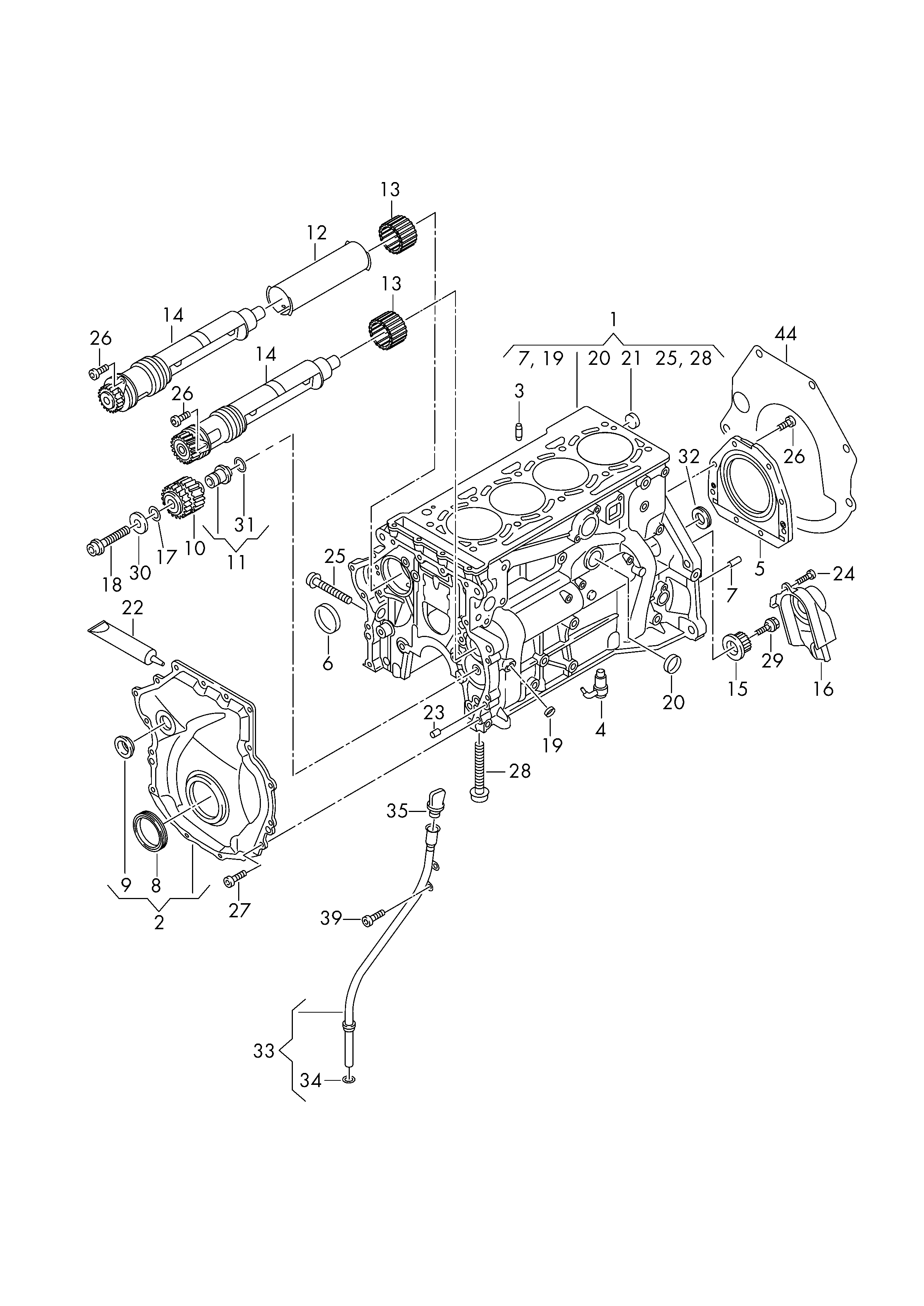 Seat 06K 103 171 A - Võlli rõngastihend, Väntvõll parts5.com