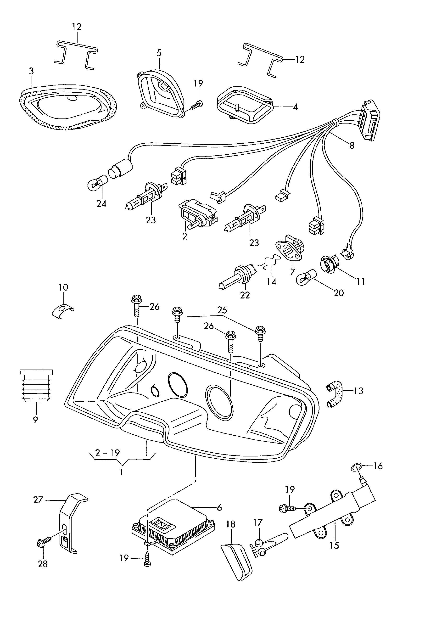 VAG N 906 538 01 - Лампа накаливания, освещение щитка приборов parts5.com