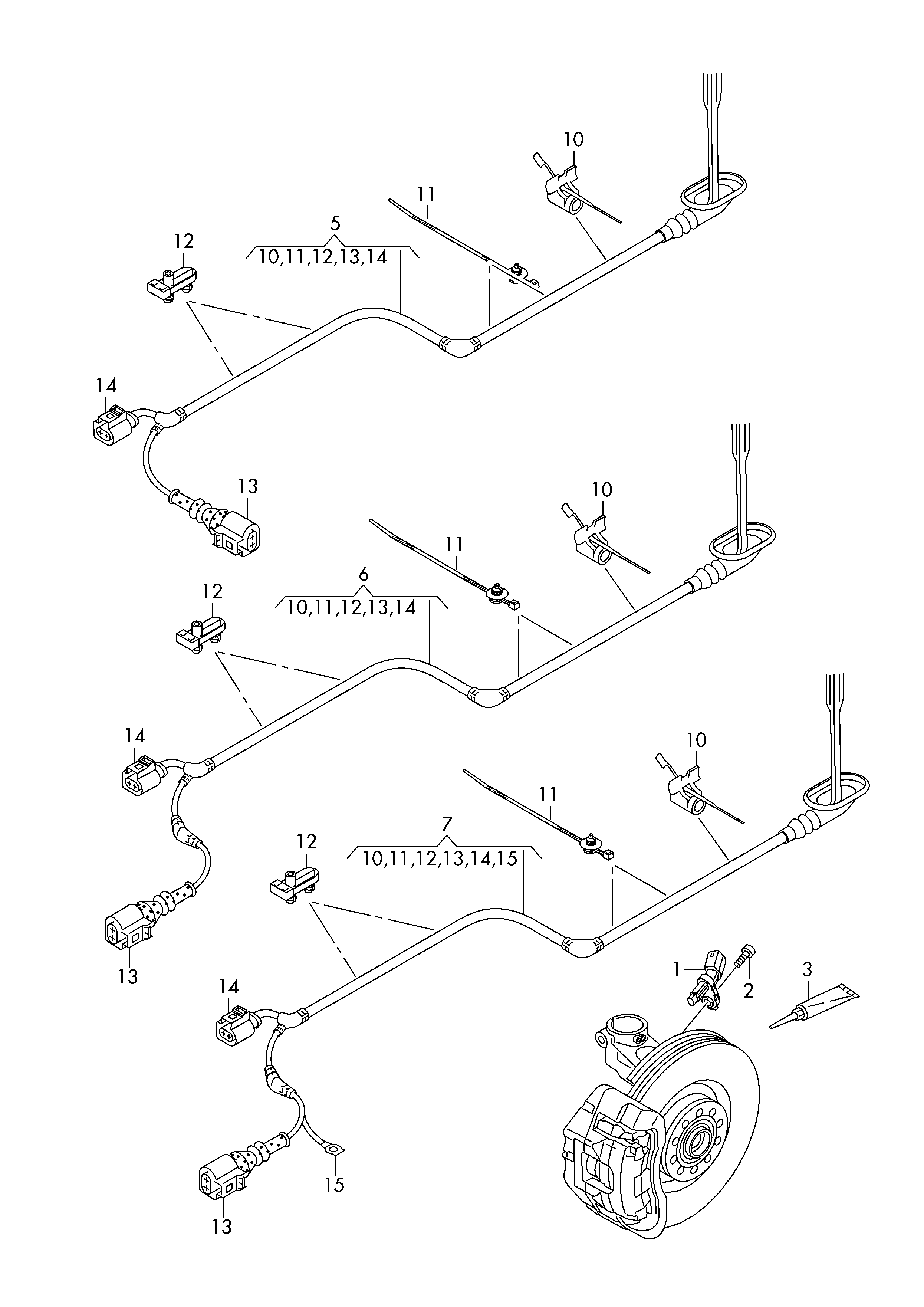 Skoda WHT 003 864 B - Sensor, wheel speed parts5.com