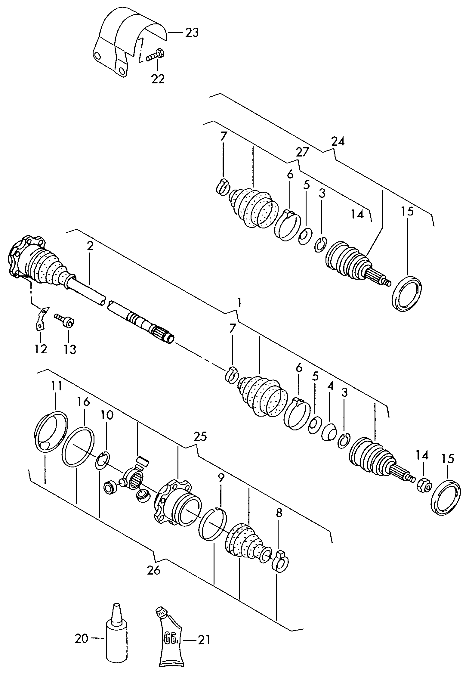 AUDI 6Q0 498 203 A - Burduf cauciuc, articulatie planetara parts5.com