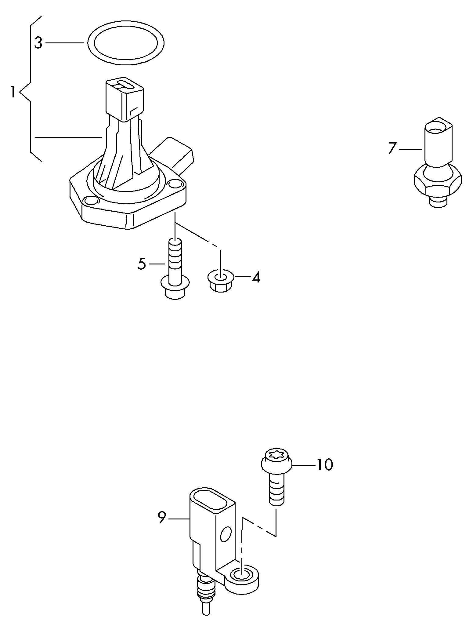 VW 04E 919 501 B - Sensor, coolant temperature parts5.com