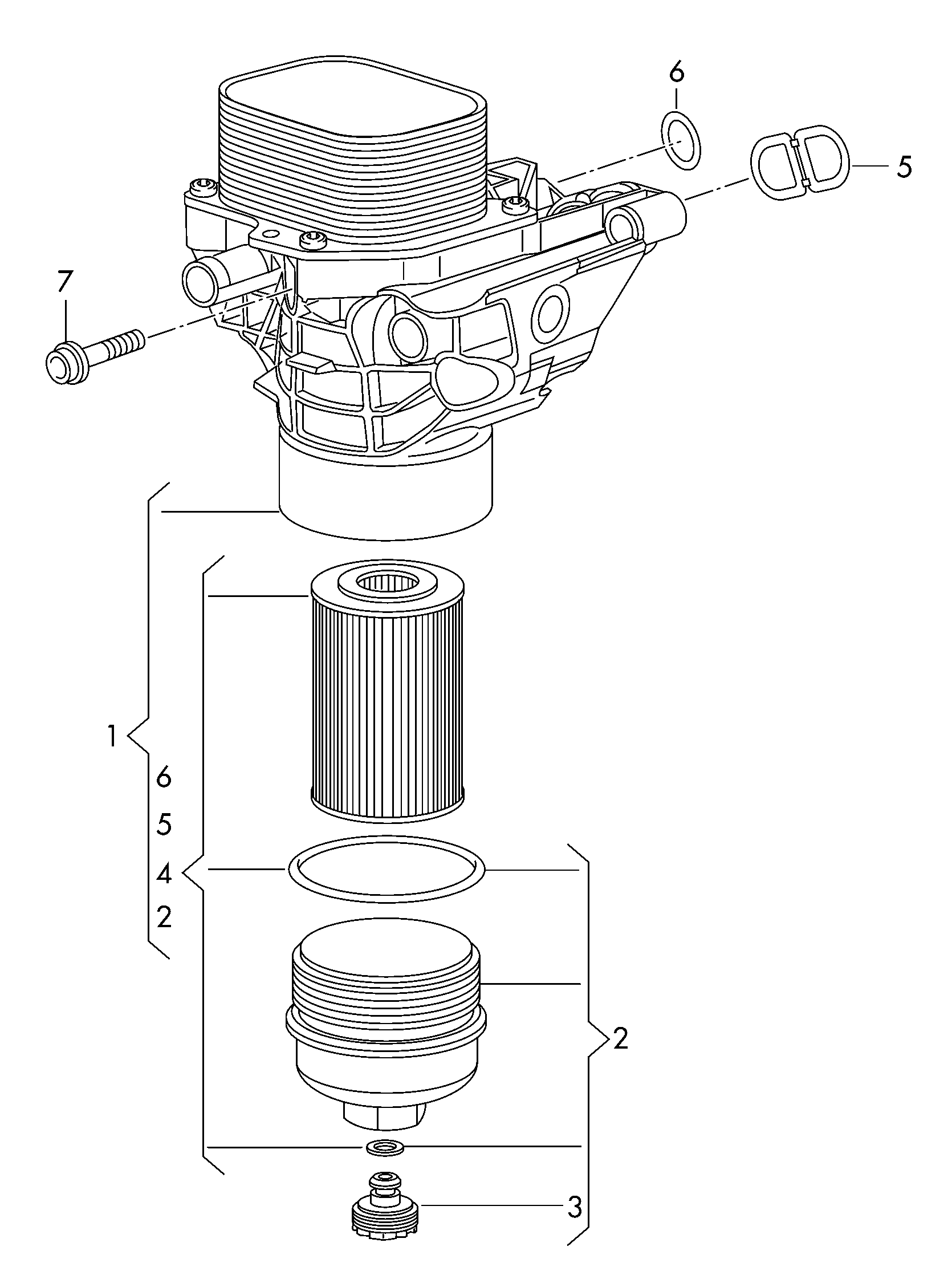 AUDI 03N 115 562 B - Oil Filter parts5.com