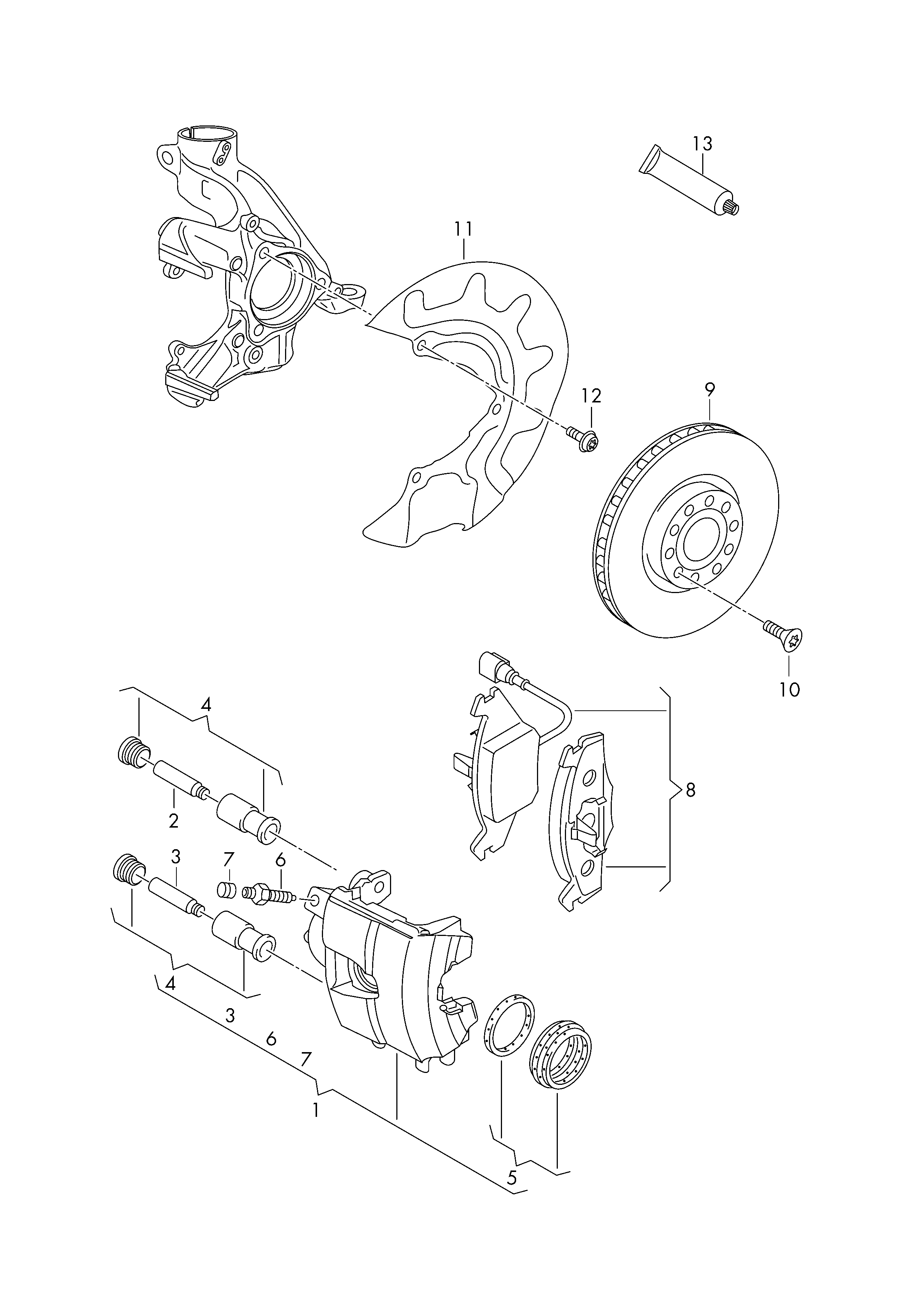 VAG 5Q0 698 151 C - Set placute frana,frana disc parts5.com