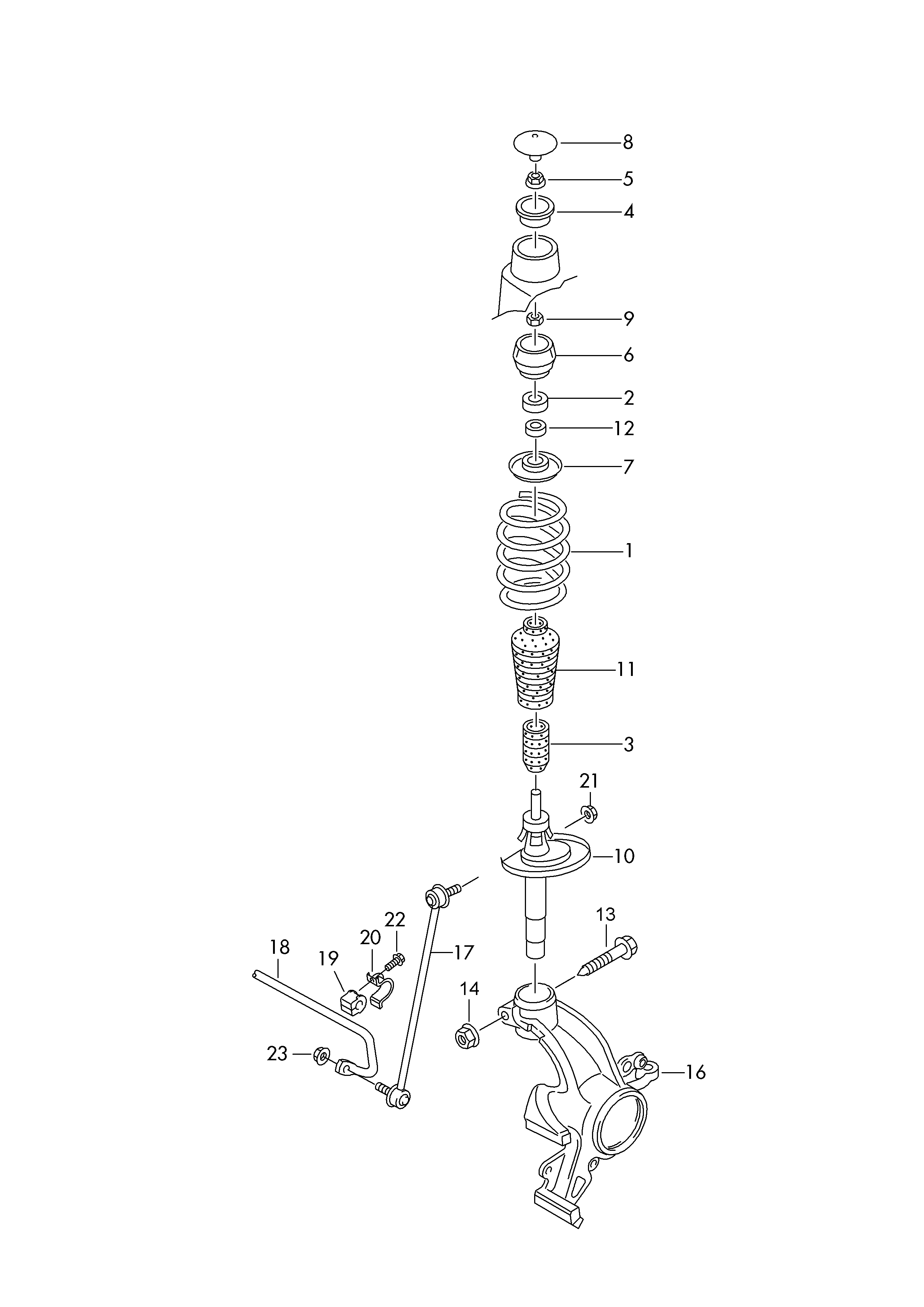 AUDI 6Q0 411 305 AL - Stabilizátor, podvozek parts5.com