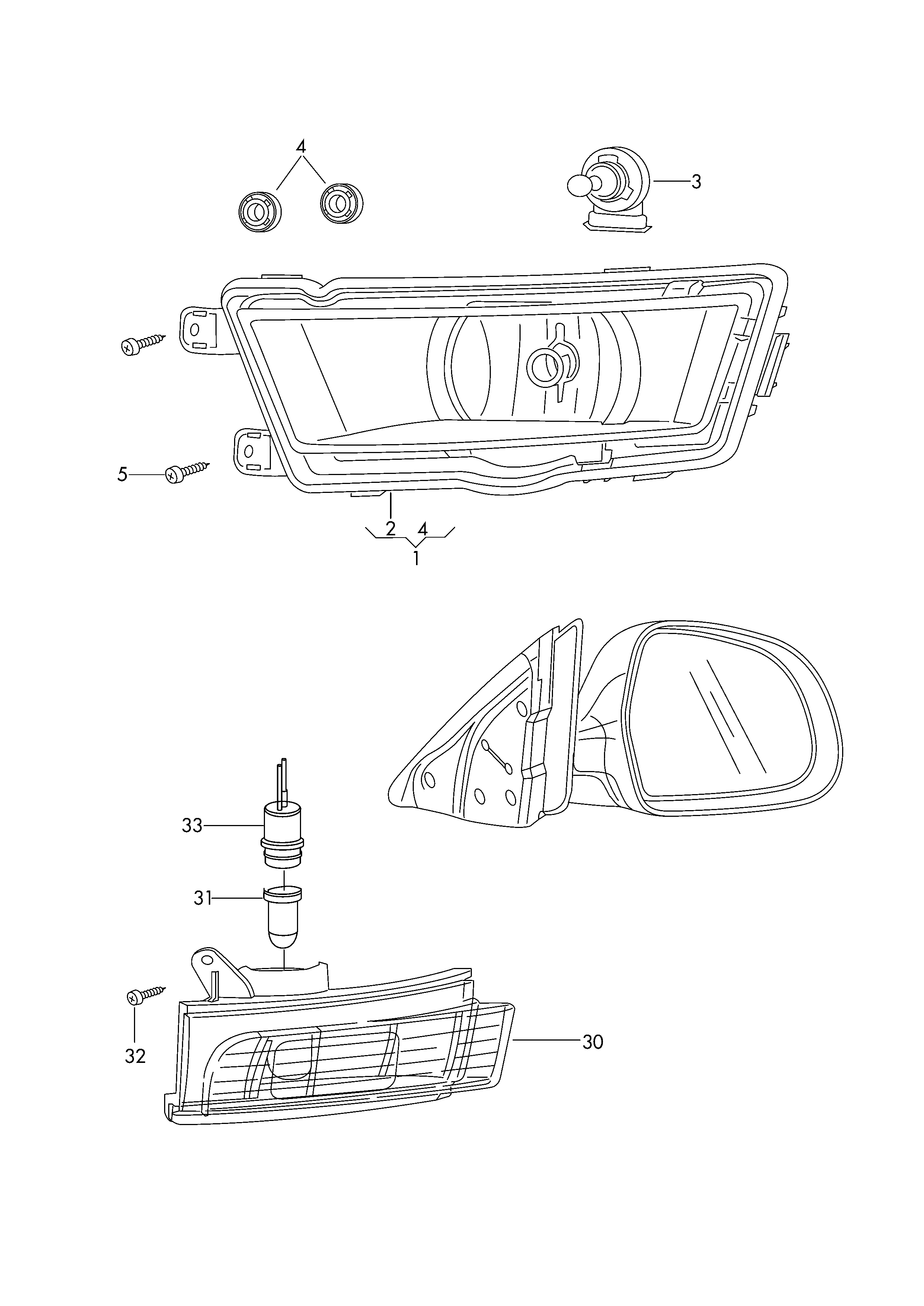 VAG 161949111 - Semnalizator parts5.com