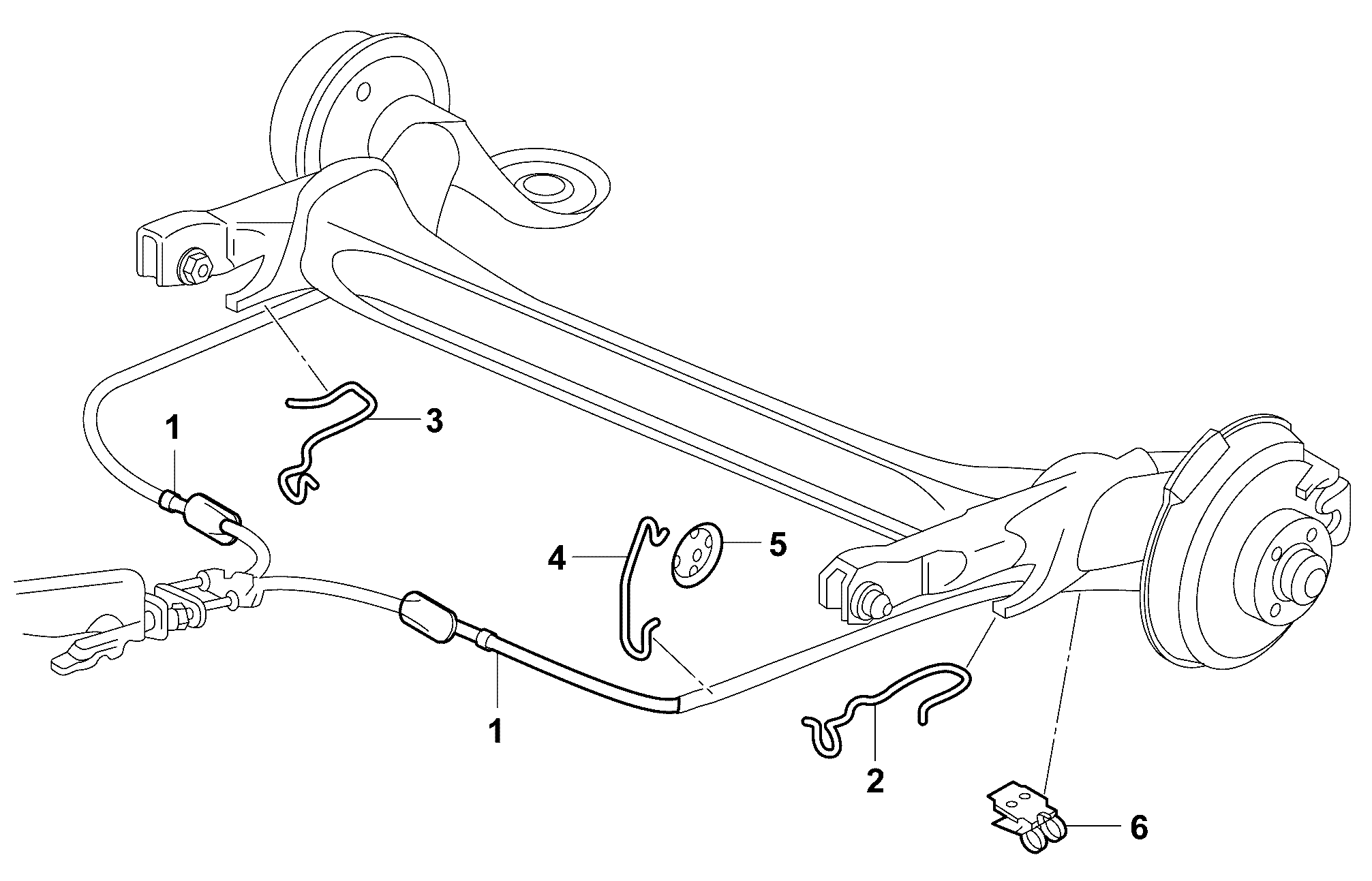 Seat 6C0609721 - Cięgło, hamulec postojowy parts5.com