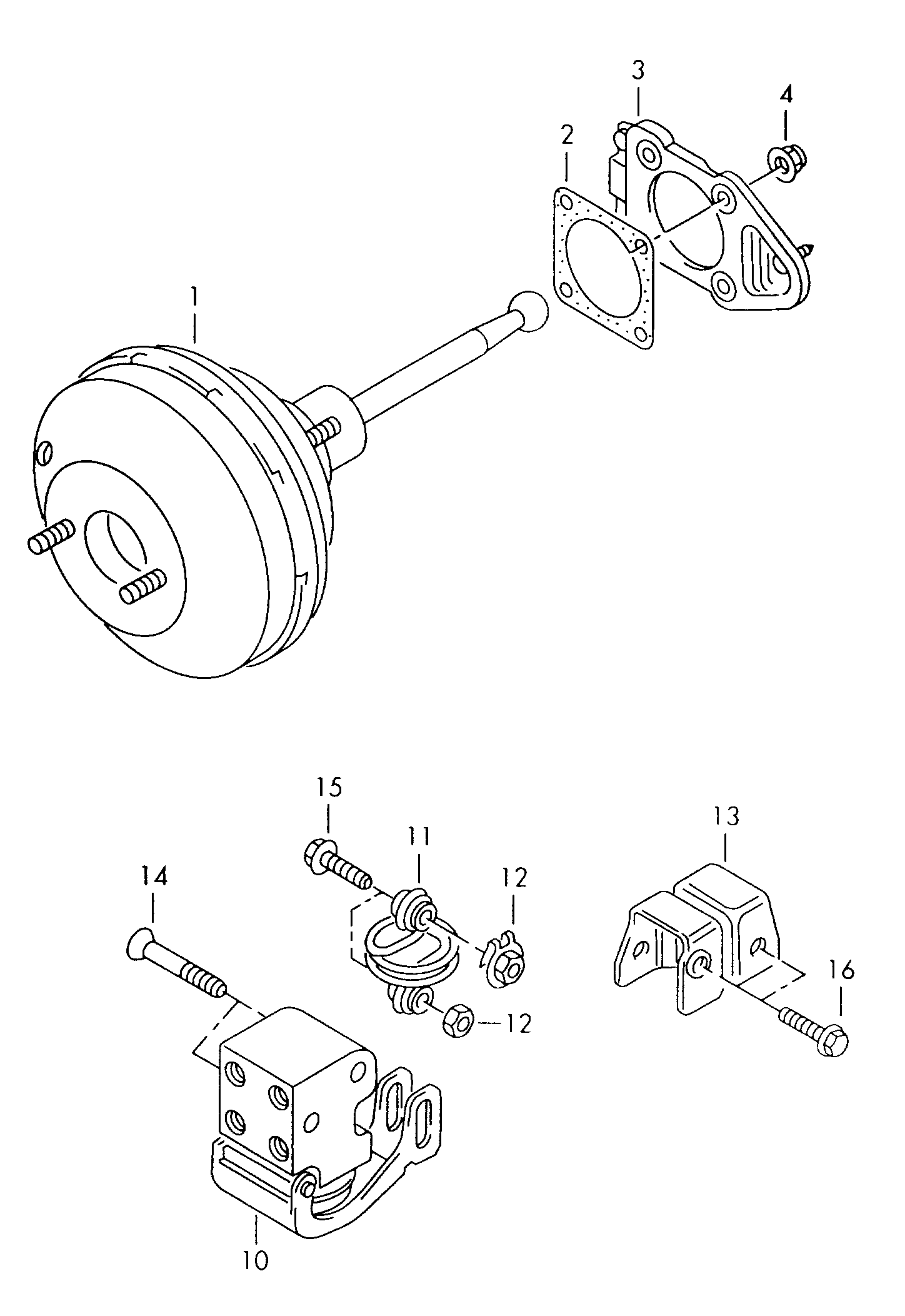 Seat 1H0 612 151 - Brake Power Regulator parts5.com