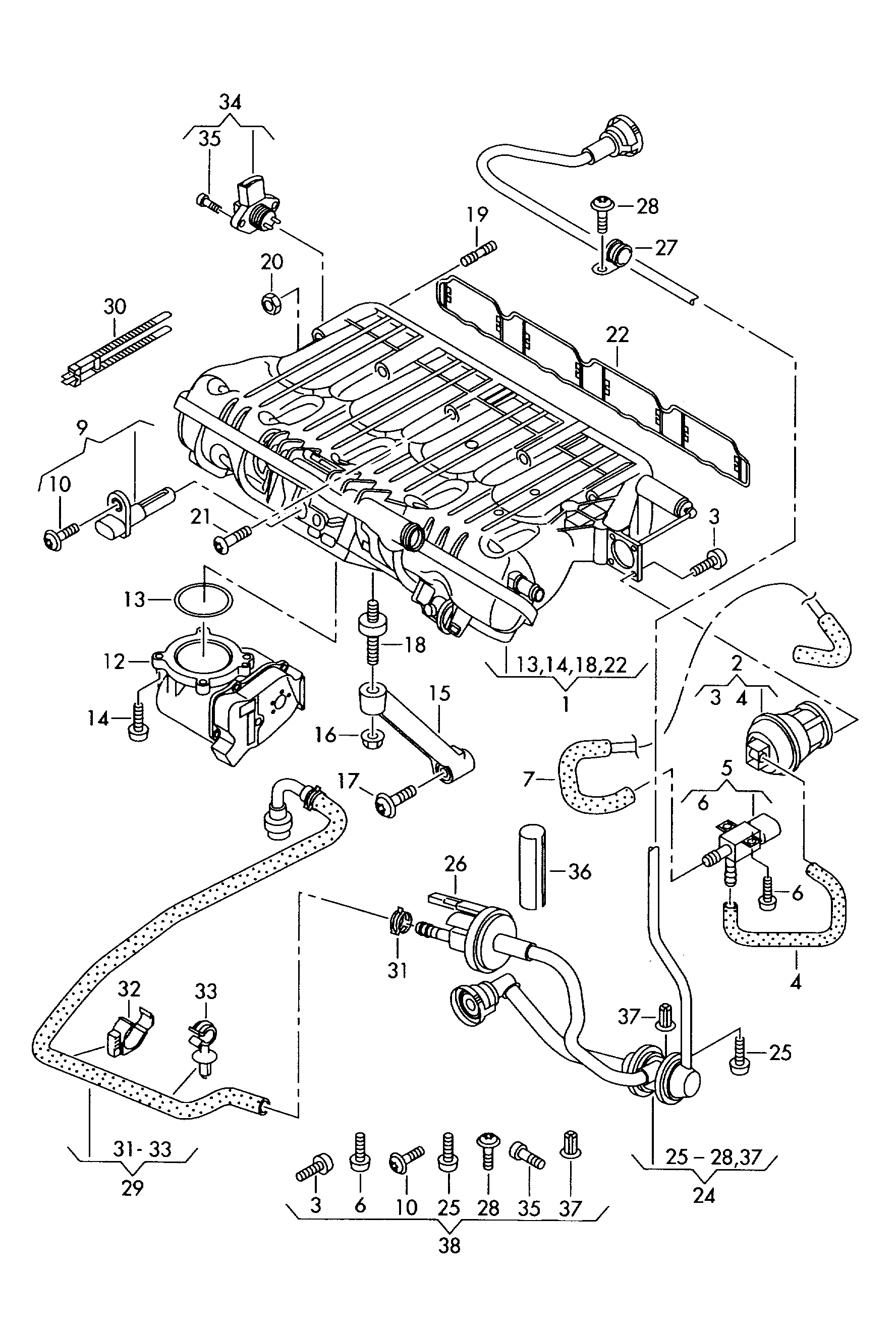 AUDI 06B998124 - Érzékelő, beszívott levegő hőmérséklet parts5.com