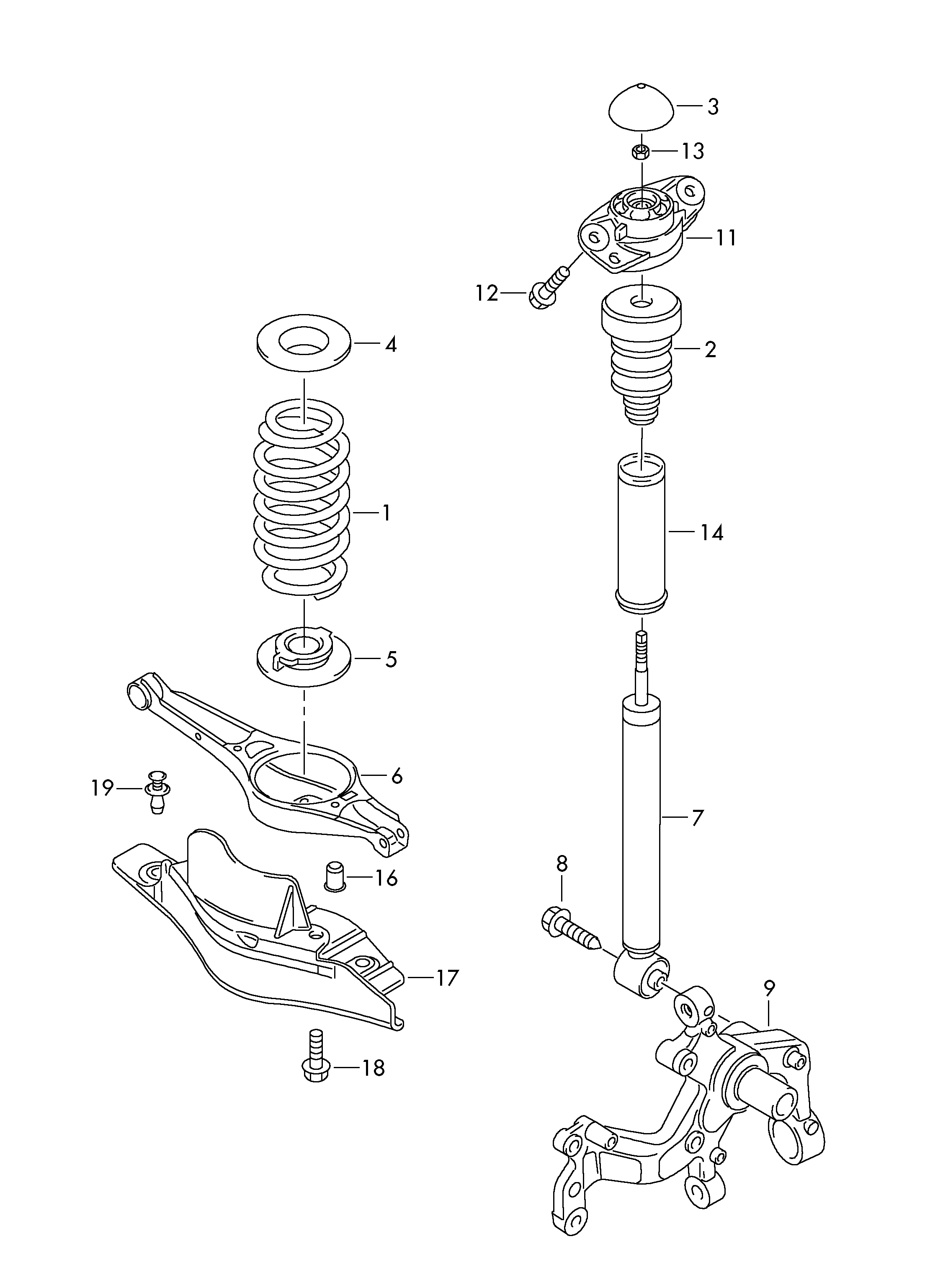 VW 3C0 513 049 BD - Amortizor parts5.com