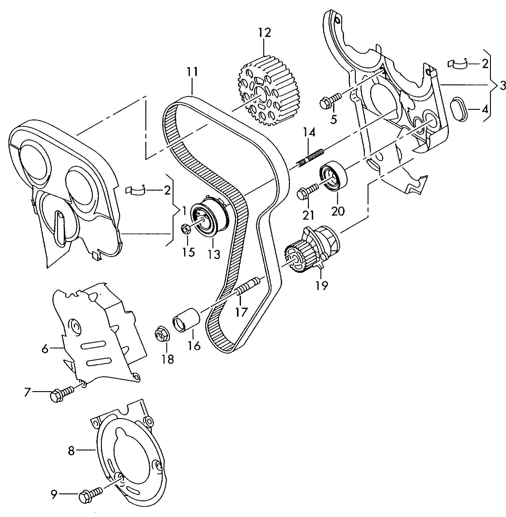 Skoda 03G 198 119 - Komplet zupčastog kaiša parts5.com