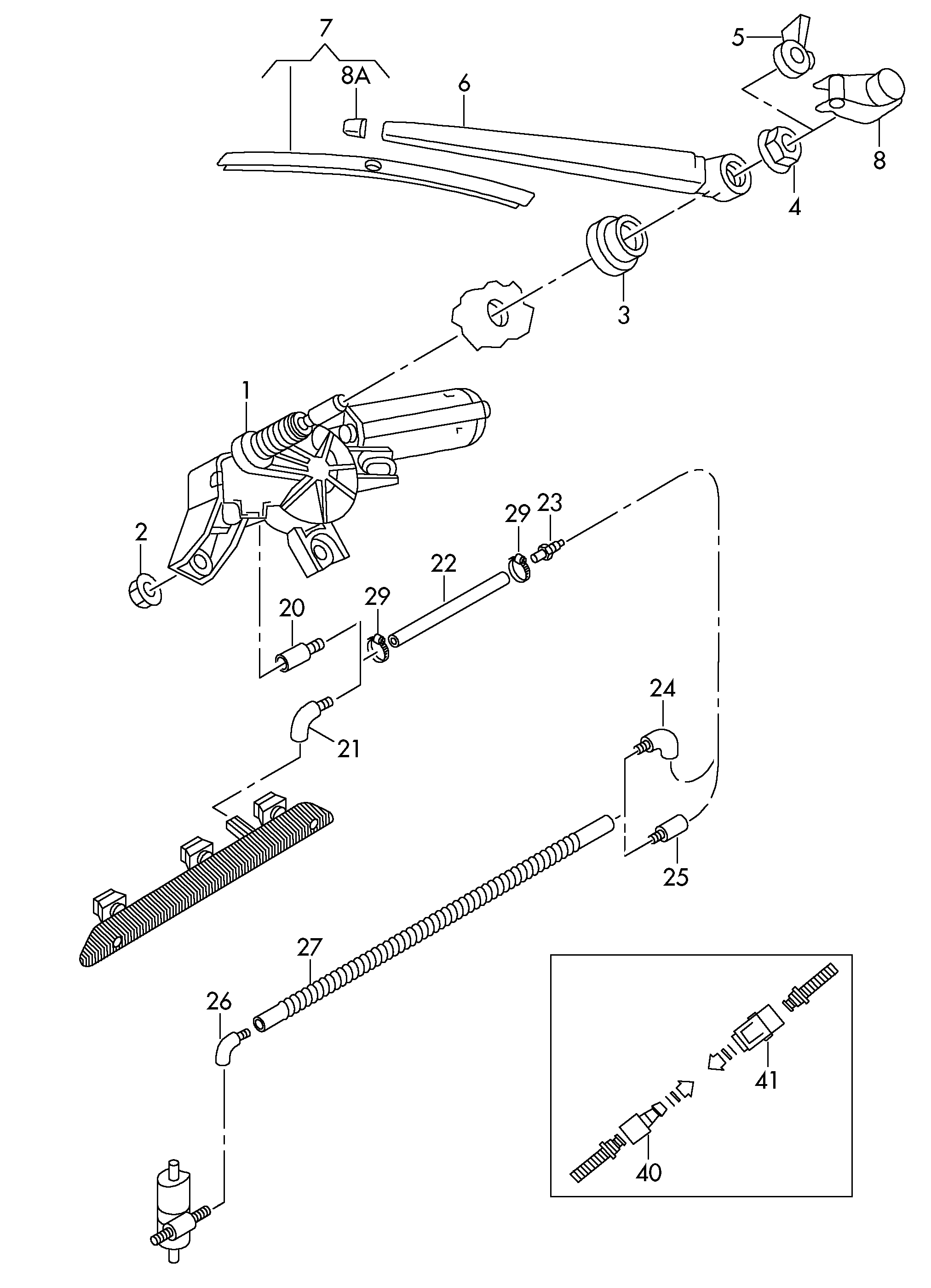 Seat 5JA 955 425 - Wiper Blade parts5.com