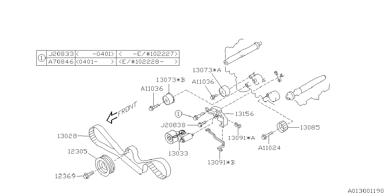 Subaru 13028-AA230 - Οδοντωτός ιμάντας parts5.com