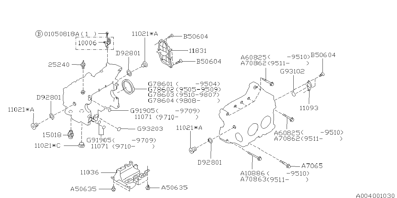 Subaru 25240-KA040 - Snímač tlaku oleja parts5.com