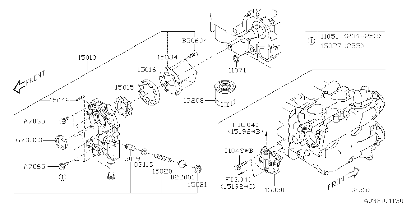 Subaru 15208-AA100 - Oil Filter parts5.com