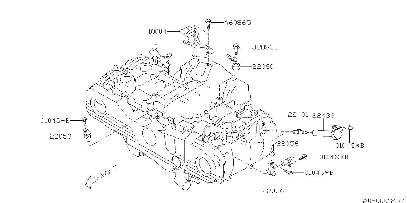 OEM 22401AA730 - Sytytystulppa parts5.com