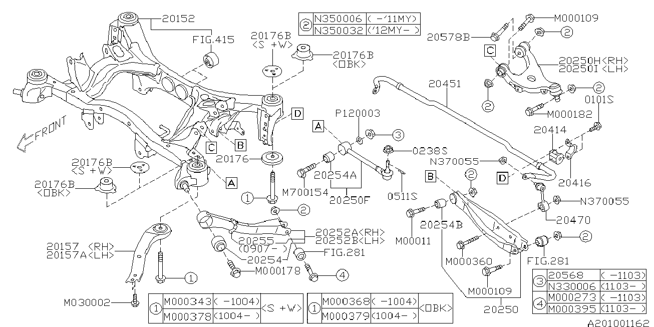 Subaru 20464-SC010 - Лагерна втулка, стабилизатор parts5.com