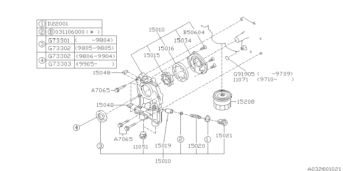 Subaru 15208-AA024 - Olajszűrő parts5.com