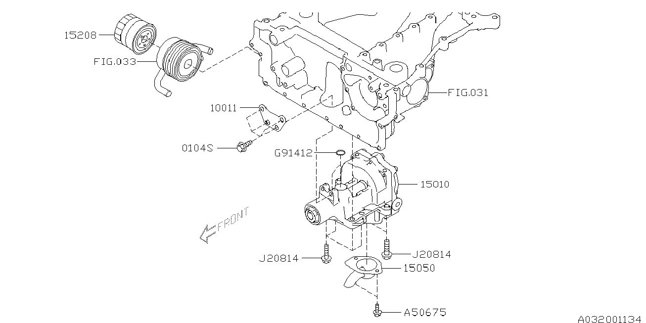 Subaru 15208AA031 - Filtro de aceite parts5.com