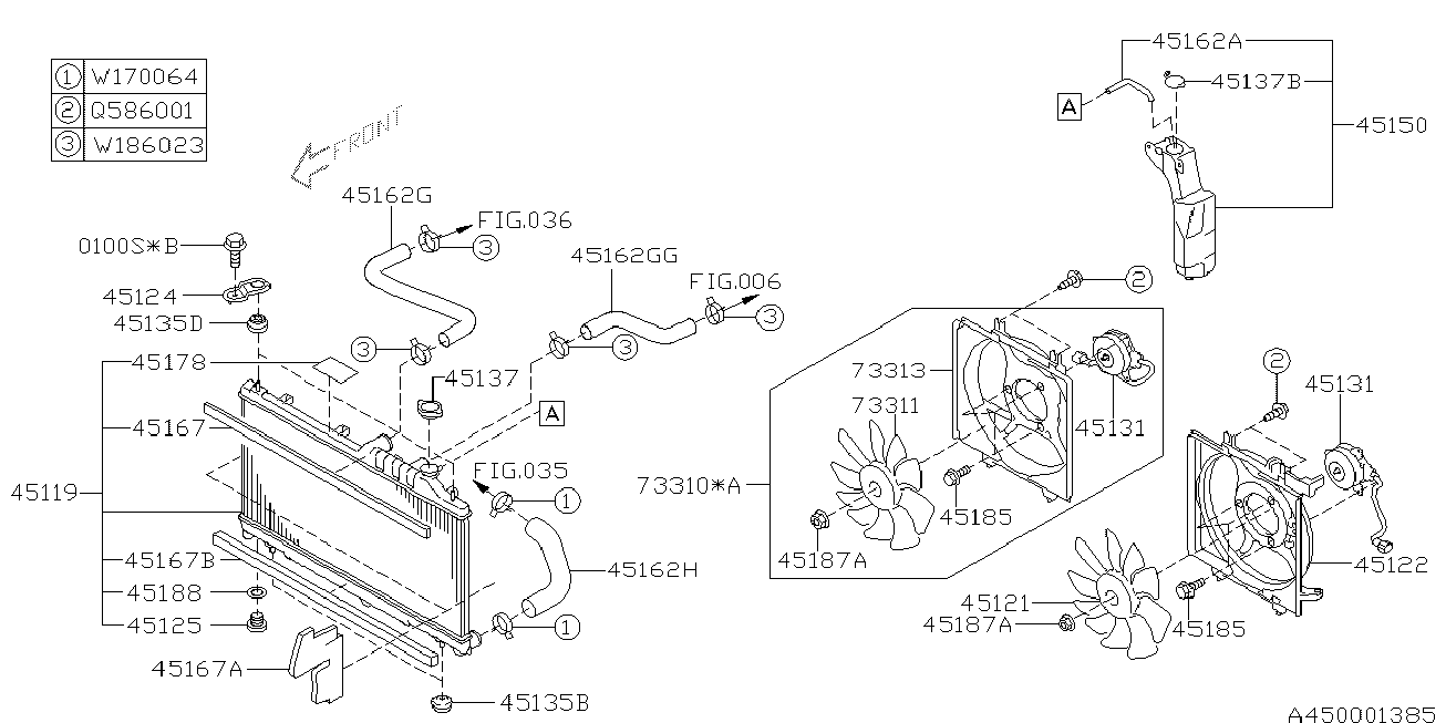 Subaru 45137-AE003 - Tapa, radiador parts5.com